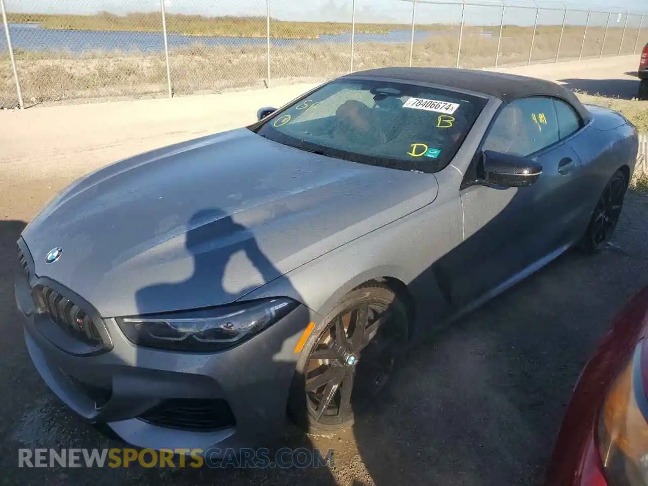 1 Photograph of a damaged car WBAFY4C06PCL37655 BMW M8 2023