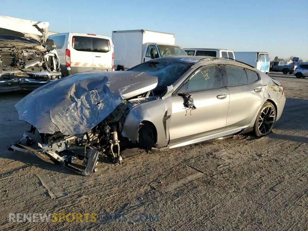 1 Photograph of a damaged car WBSGV0C09PCK82393 BMW M8 2023