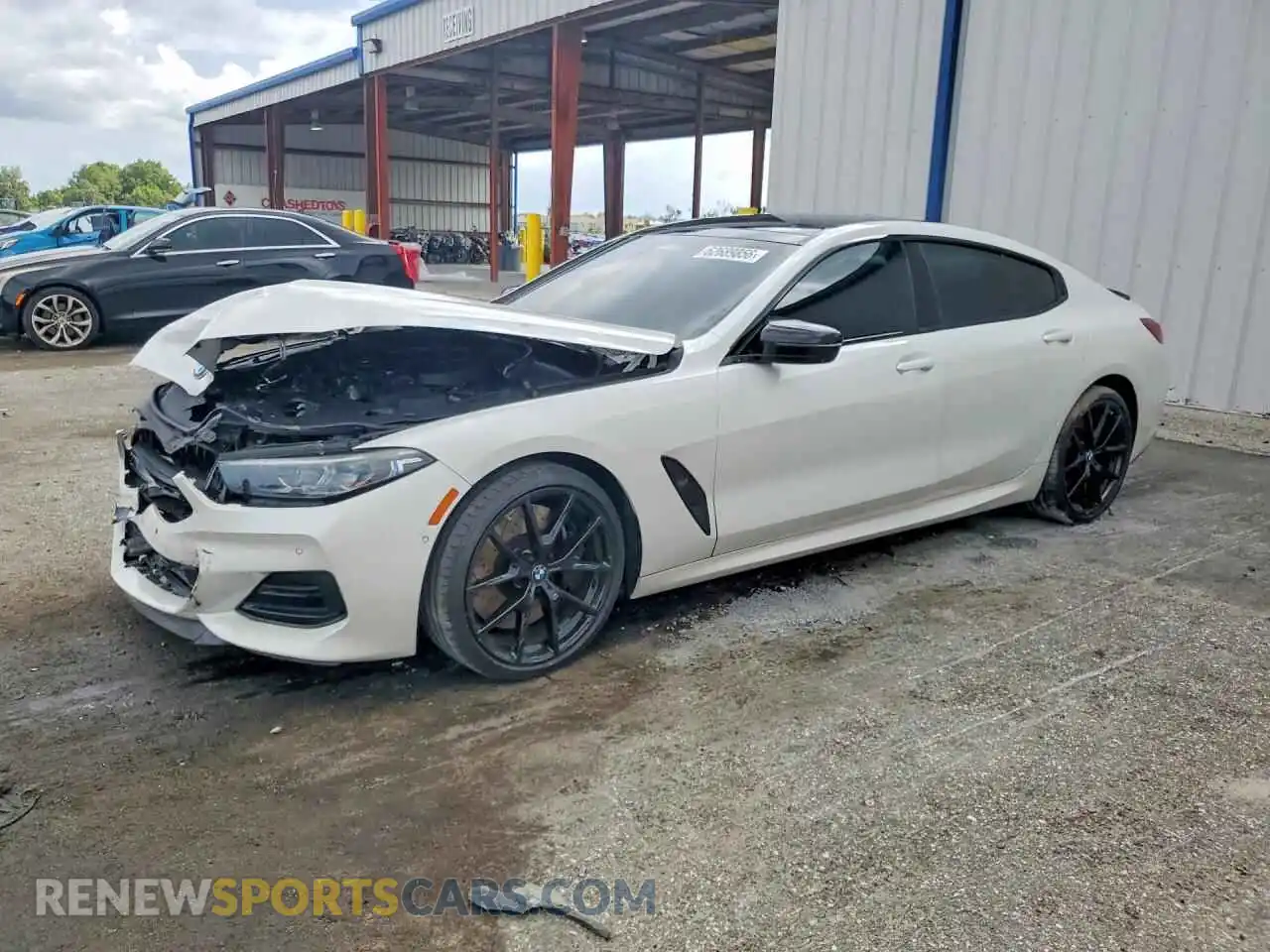 1 Photograph of a damaged car WBAGV8C07RCP11889 BMW M8 2024