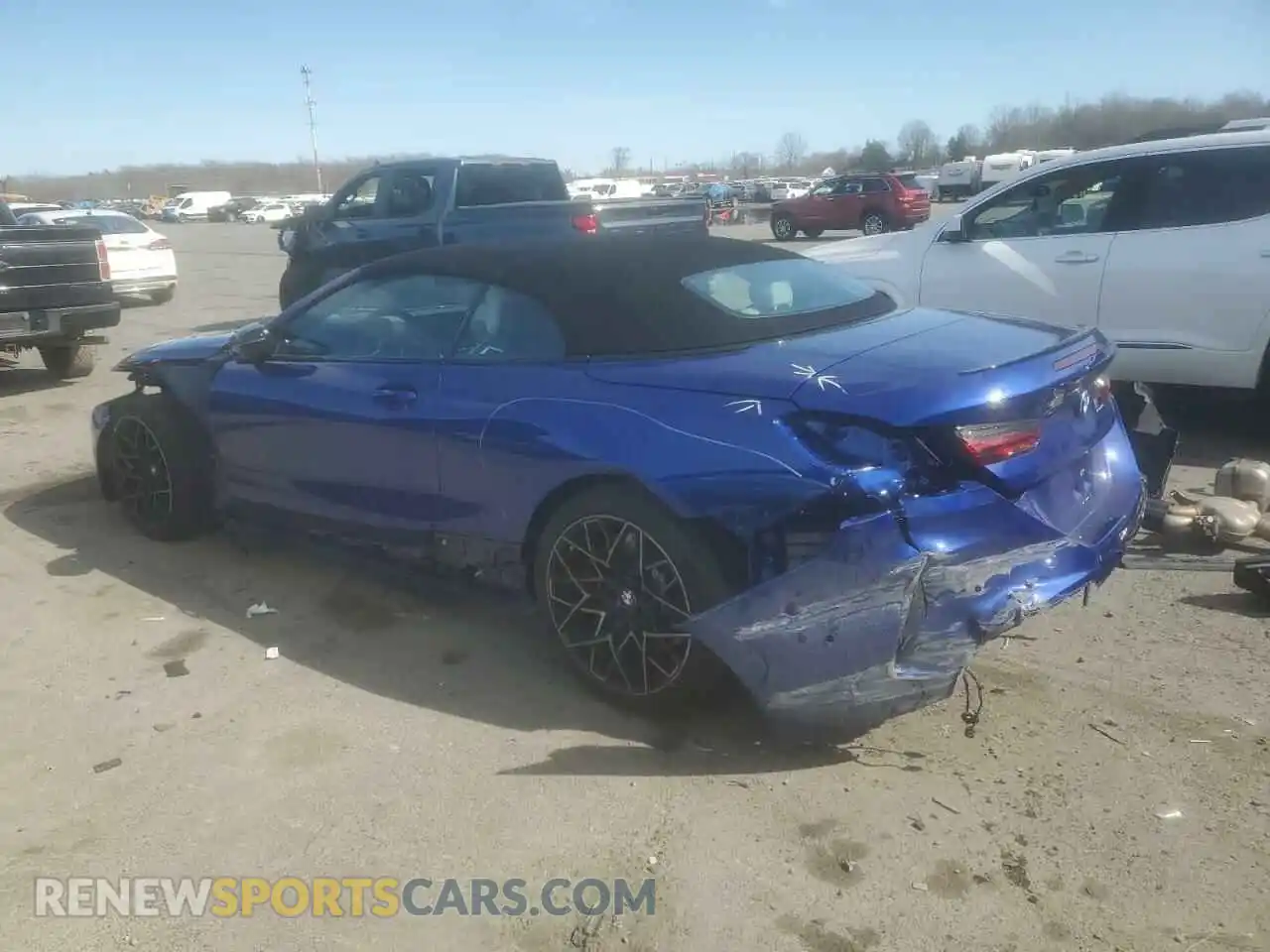 2 Photograph of a damaged car WBSDZ0C04RCR21242 BMW M8 2024