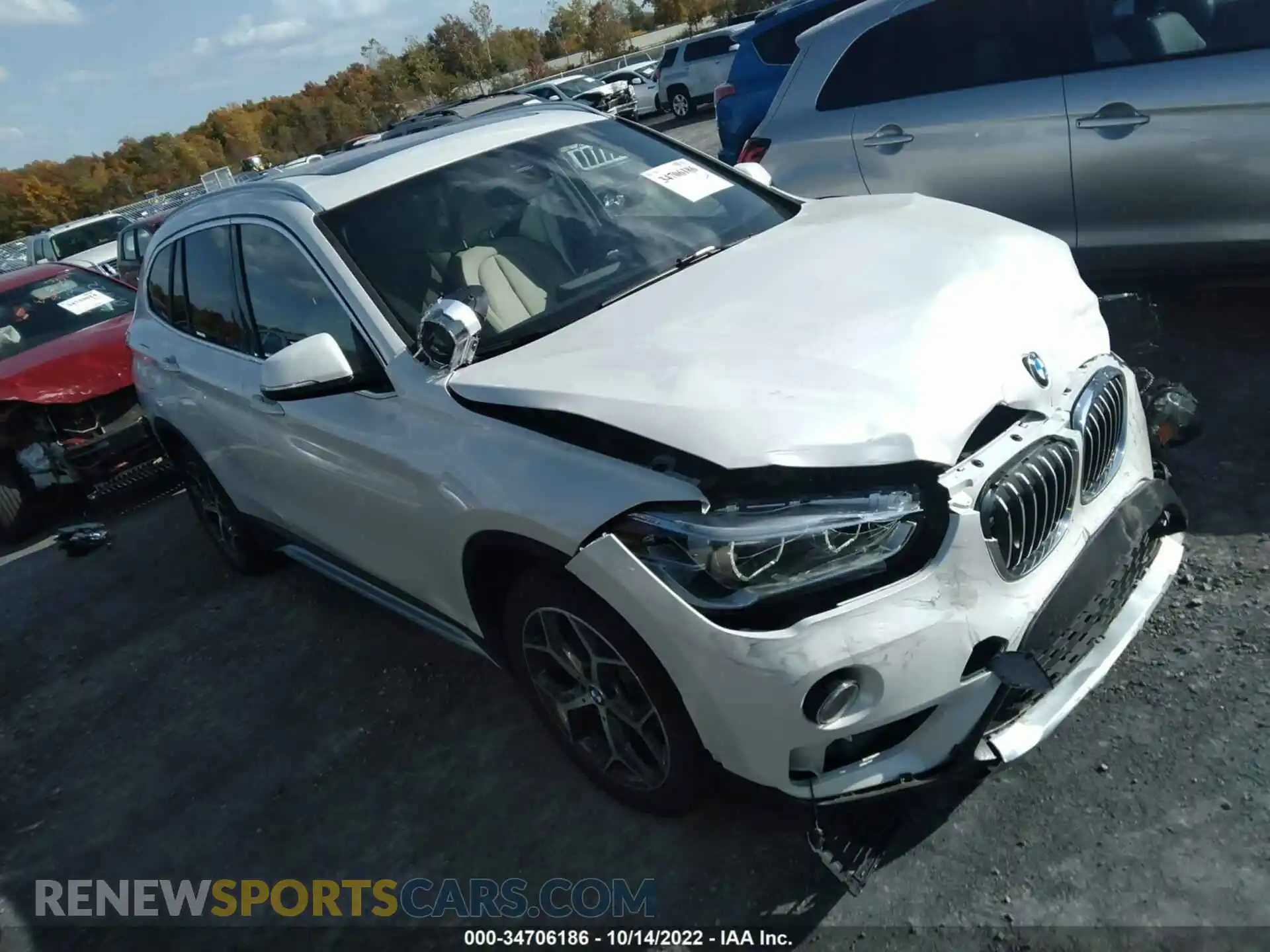 1 fotografías del automóvil dañado WBXHT3C54K5N38700 BMW X1 2019