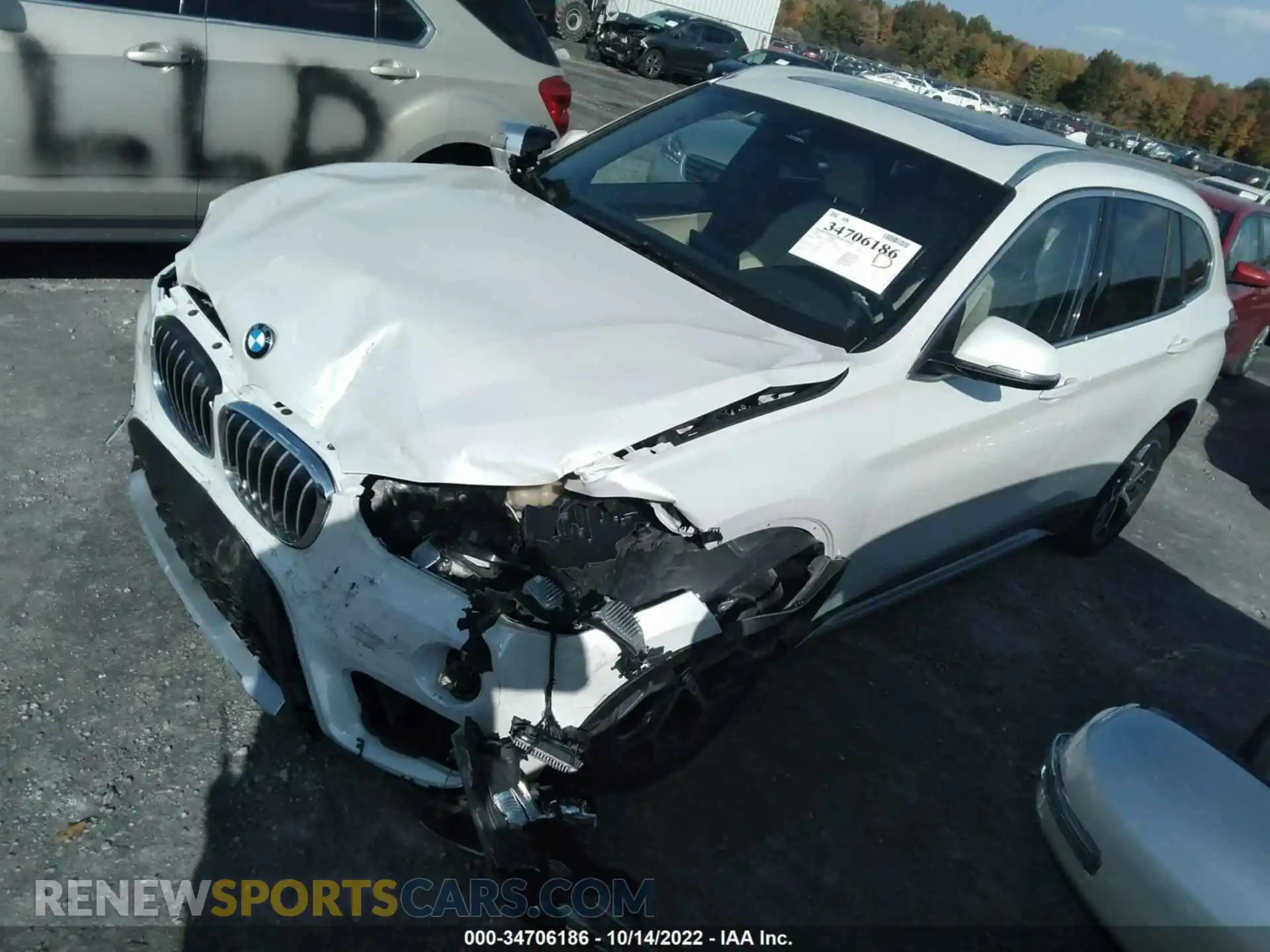 2 fotografías del automóvil dañado WBXHT3C54K5N38700 BMW X1 2019