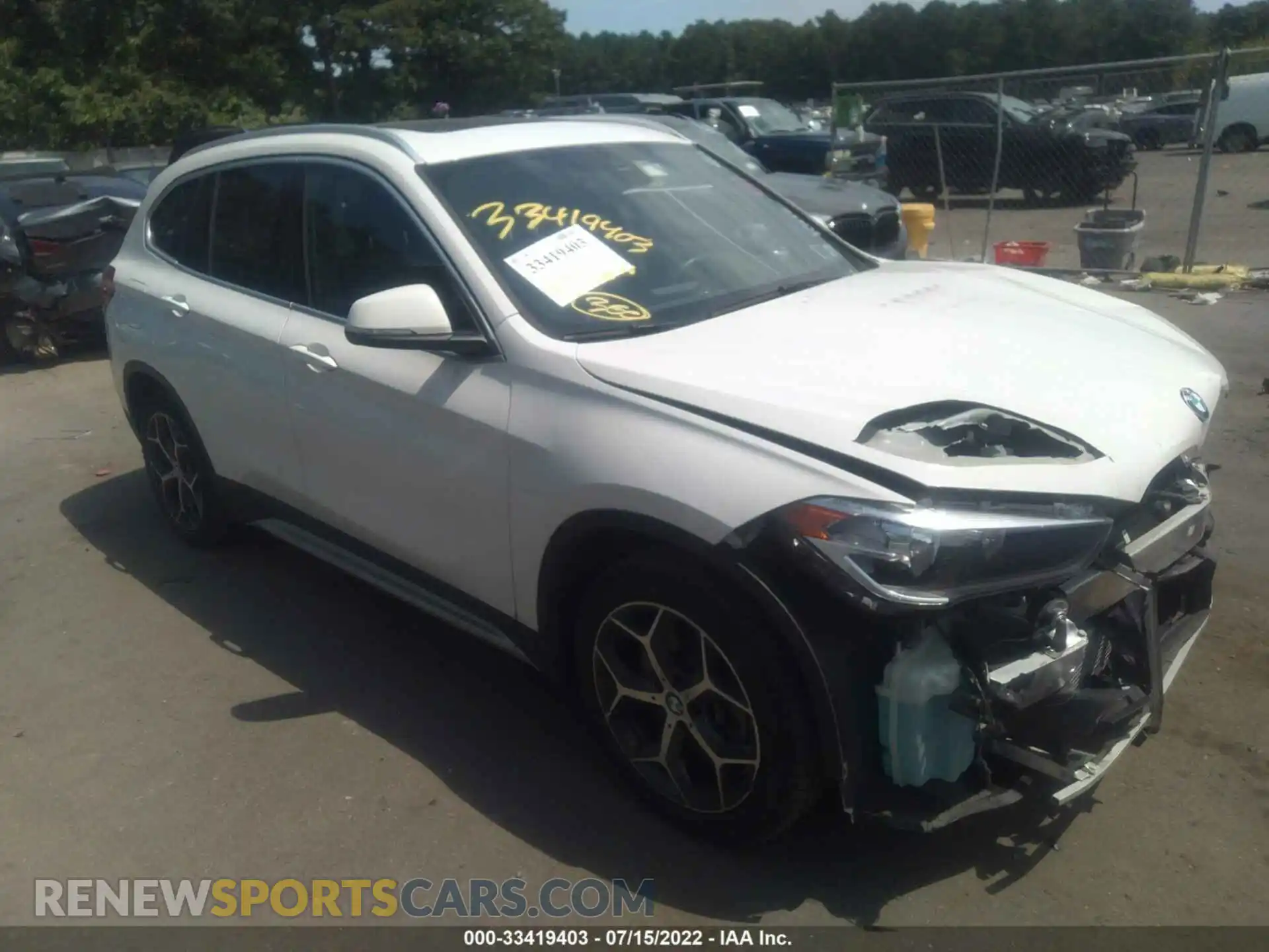 1 Photograph of a damaged car WBXHT3C58K5L38144 BMW X1 2019