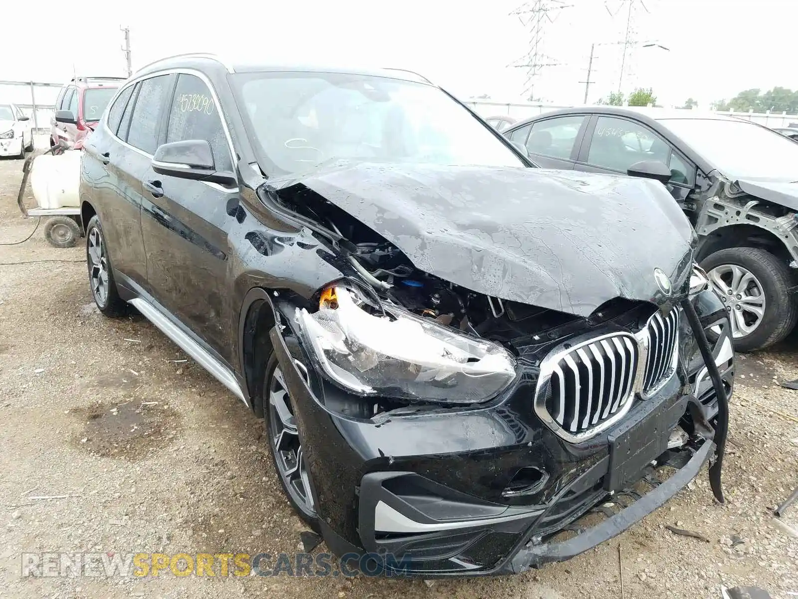 1 Photograph of a damaged car WBXJG7C01L5P23774 BMW X1 2020