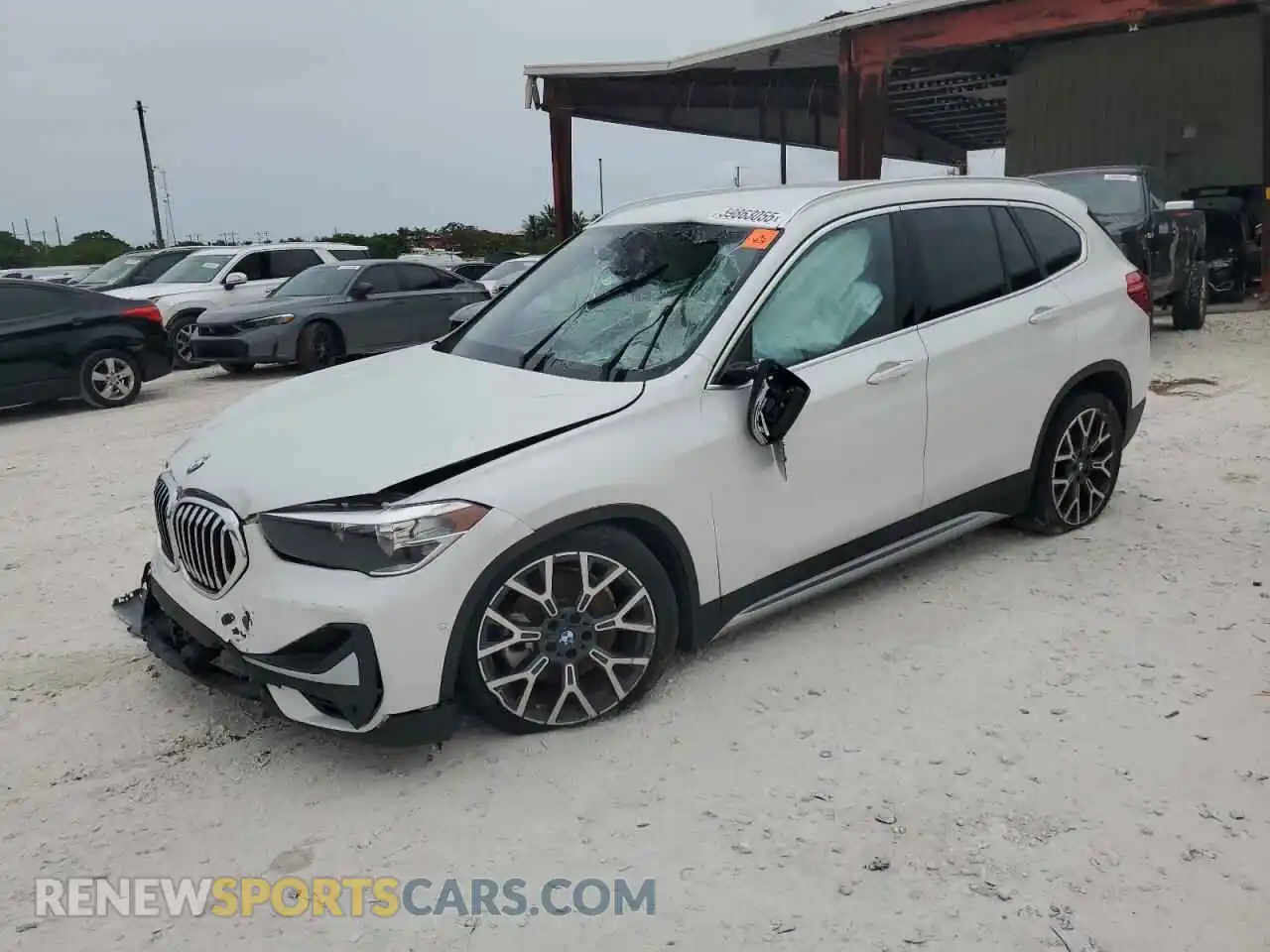 1 Photograph of a damaged car WBXJG7C01M5U01718 BMW X1 2021
