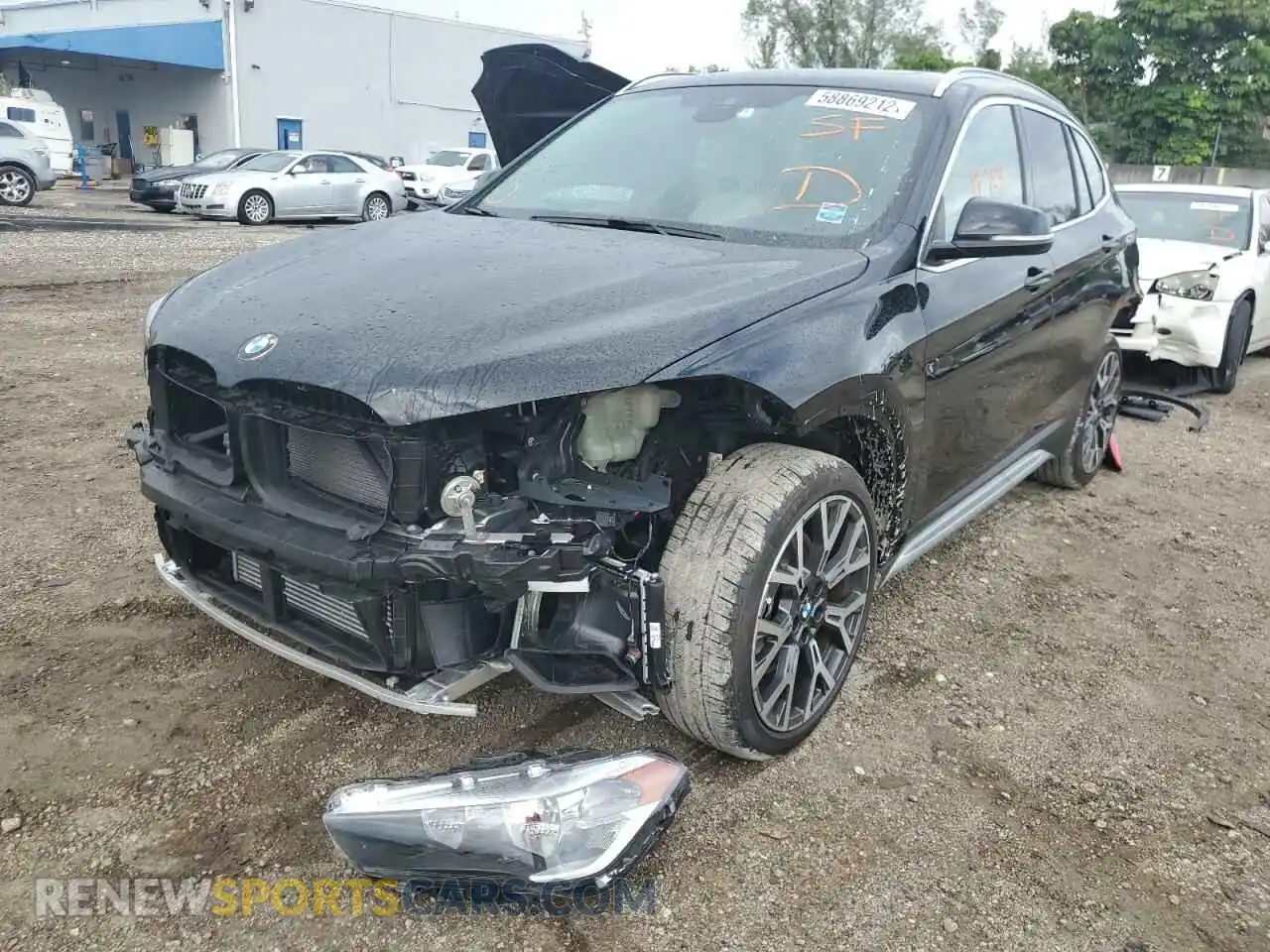 2 Photograph of a damaged car WBXJG7C03M5U07195 BMW X1 2021