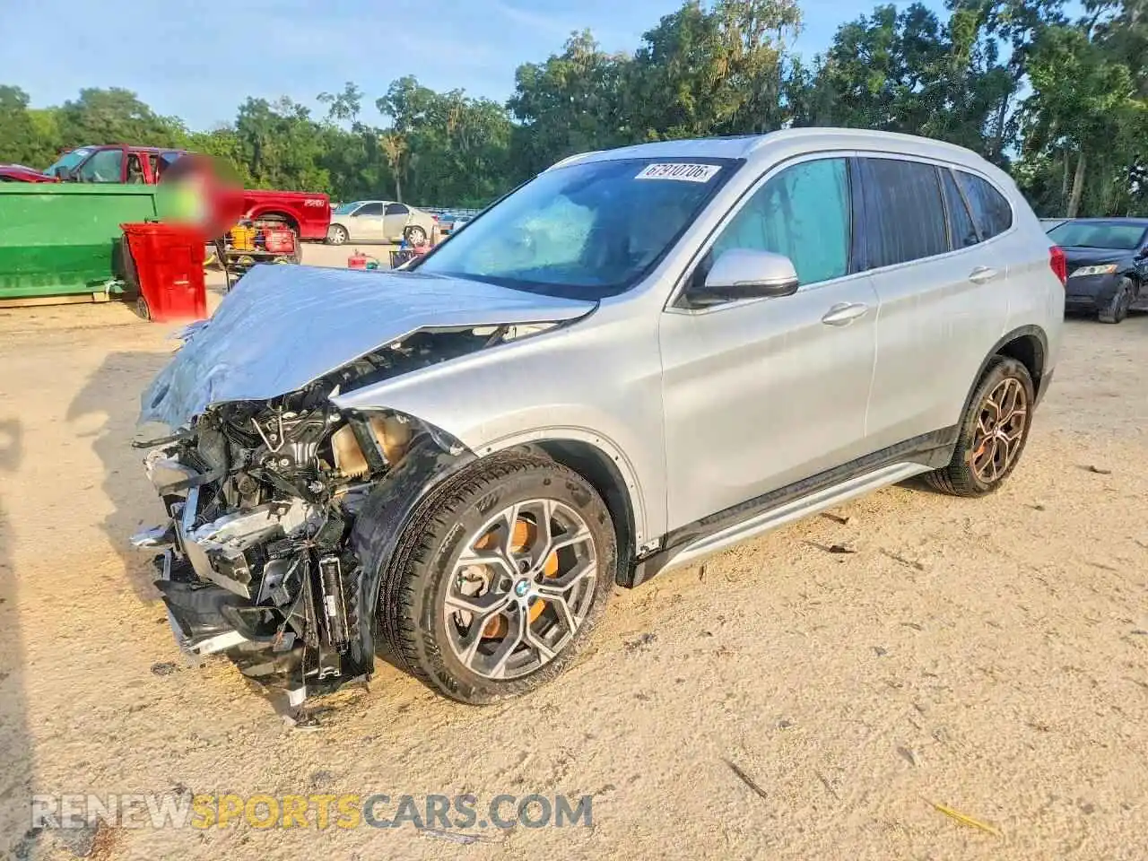 1 Photograph of a damaged car WBXJG7C07M5S11373 BMW X1 2021