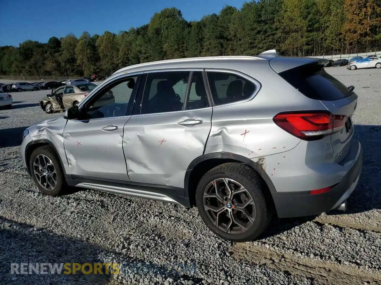 2 Photograph of a damaged car WBXJG7C07M5S58192 BMW X1 2021
