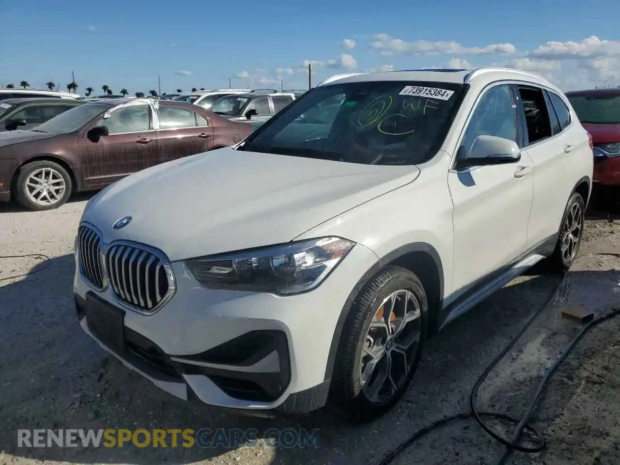 1 Photograph of a damaged car WBXJG7C0XM3M72377 BMW X1 2021