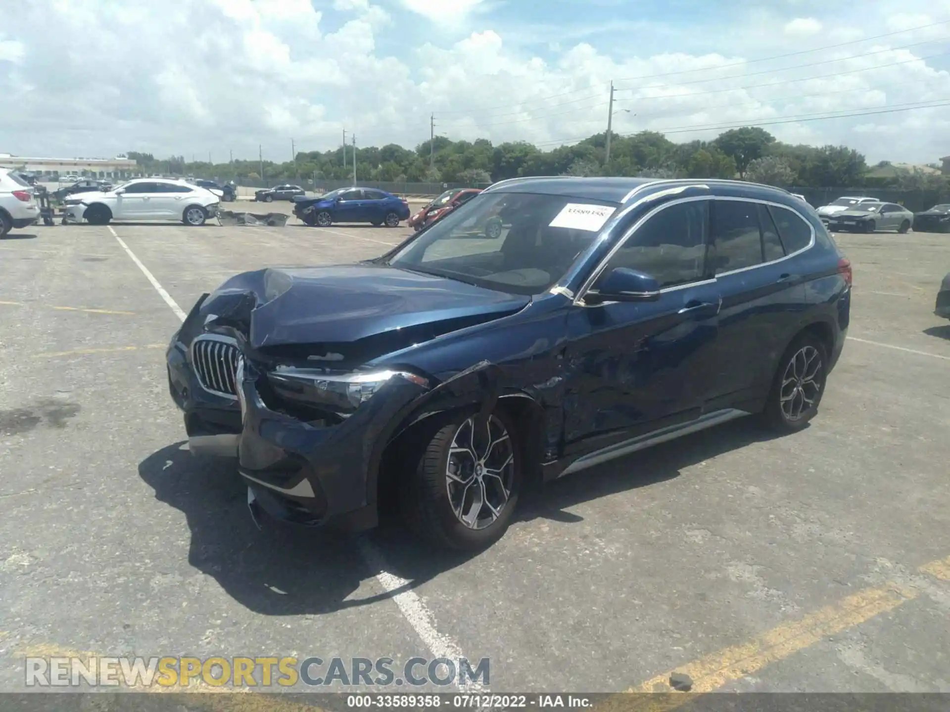 2 Photograph of a damaged car WBXJG7C0XM5T88869 BMW X1 2021