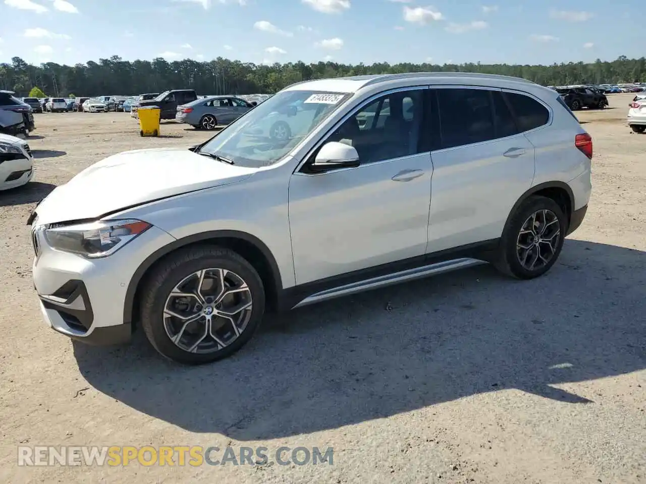 1 Photograph of a damaged car WBXJG7C0XM5U12443 BMW X1 2021