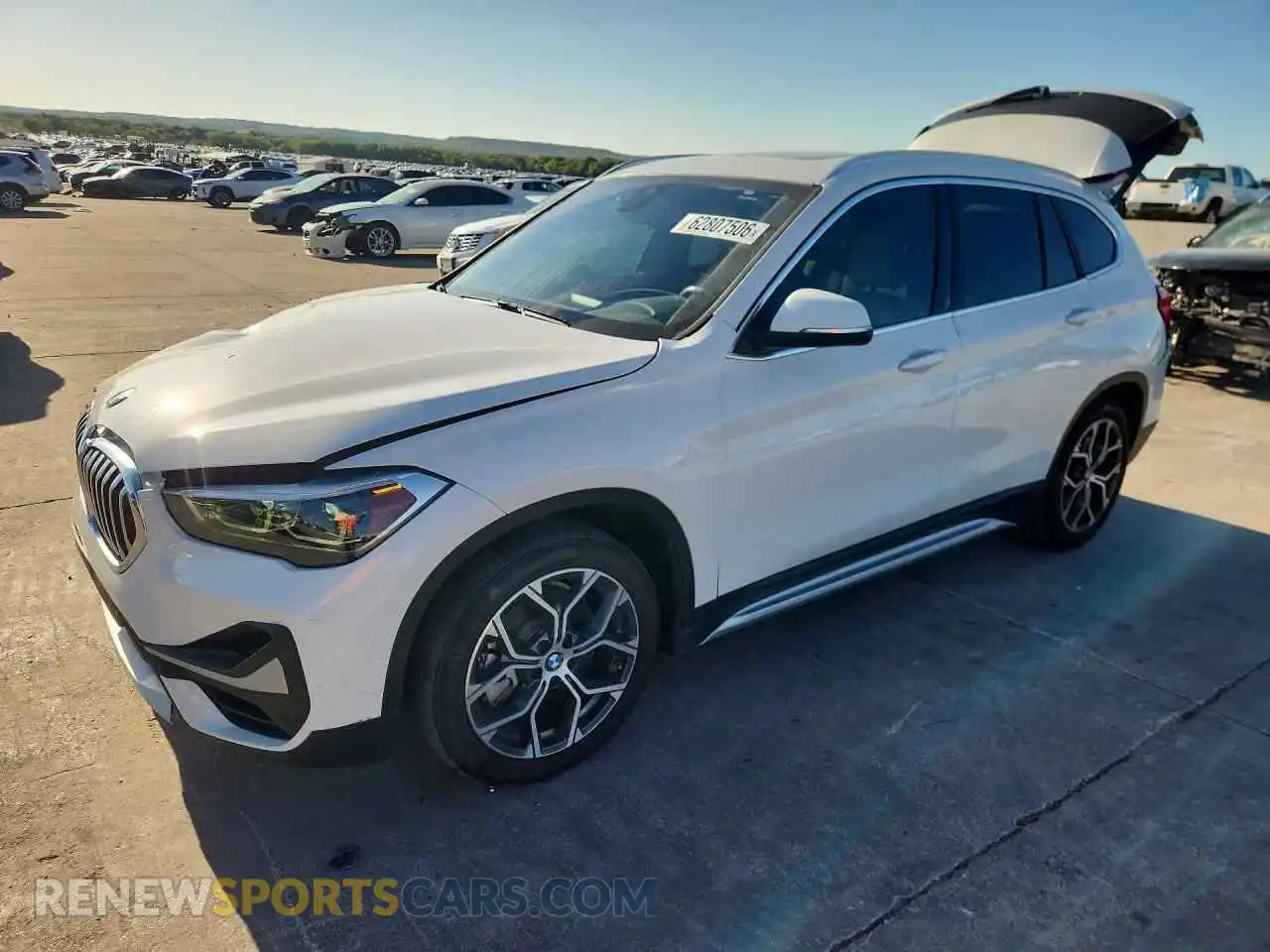 1 Photograph of a damaged car WBXJG7C0XM5U28156 BMW X1 2021