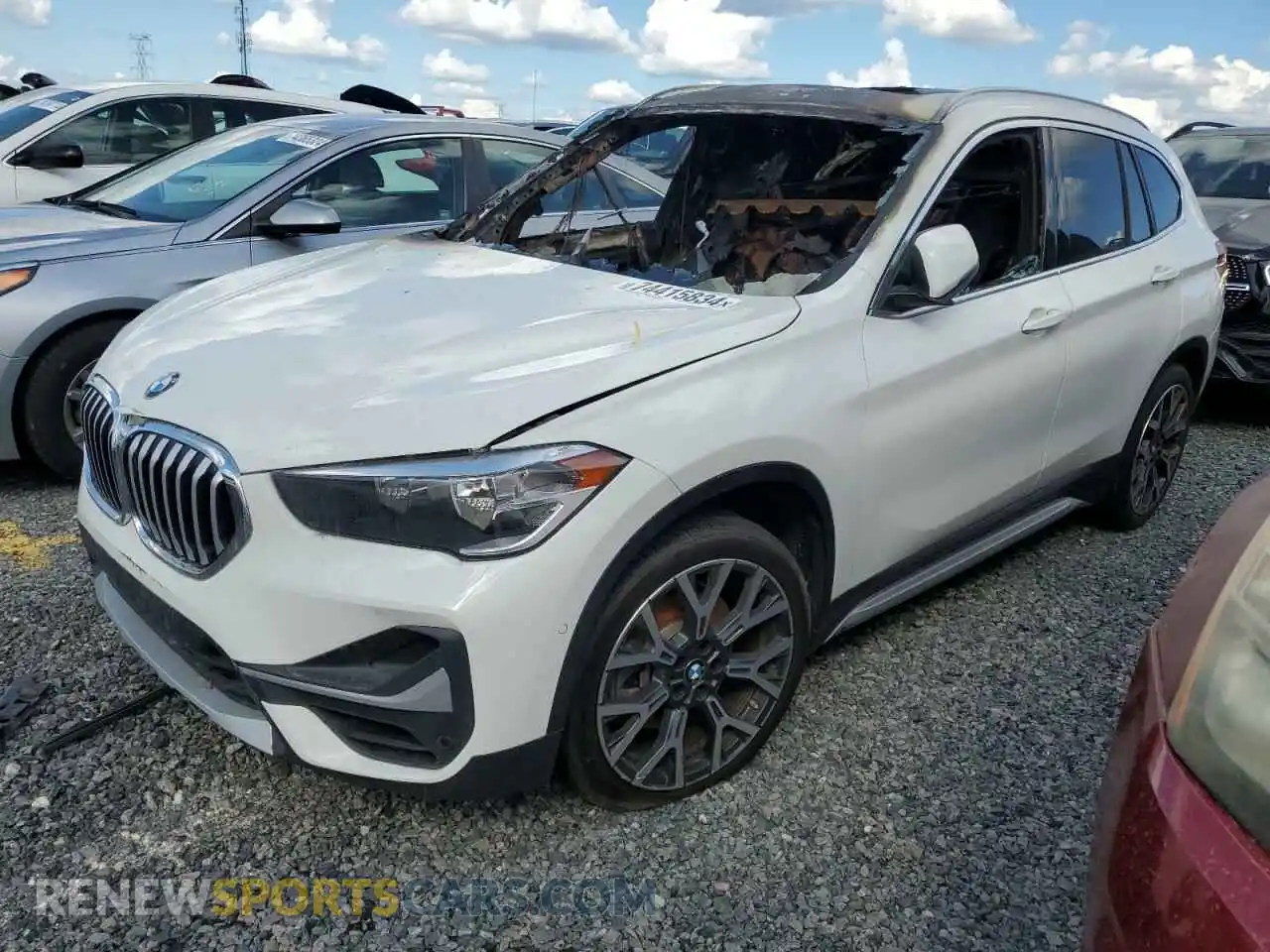 1 Photograph of a damaged car WBXJG7C0XM5U34877 BMW X1 2021