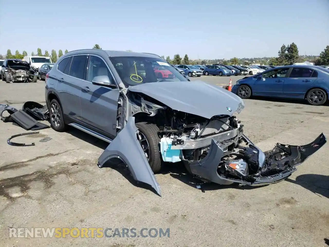 1 Photograph of a damaged car WBXJG9C00M5T93008 BMW X1 2021