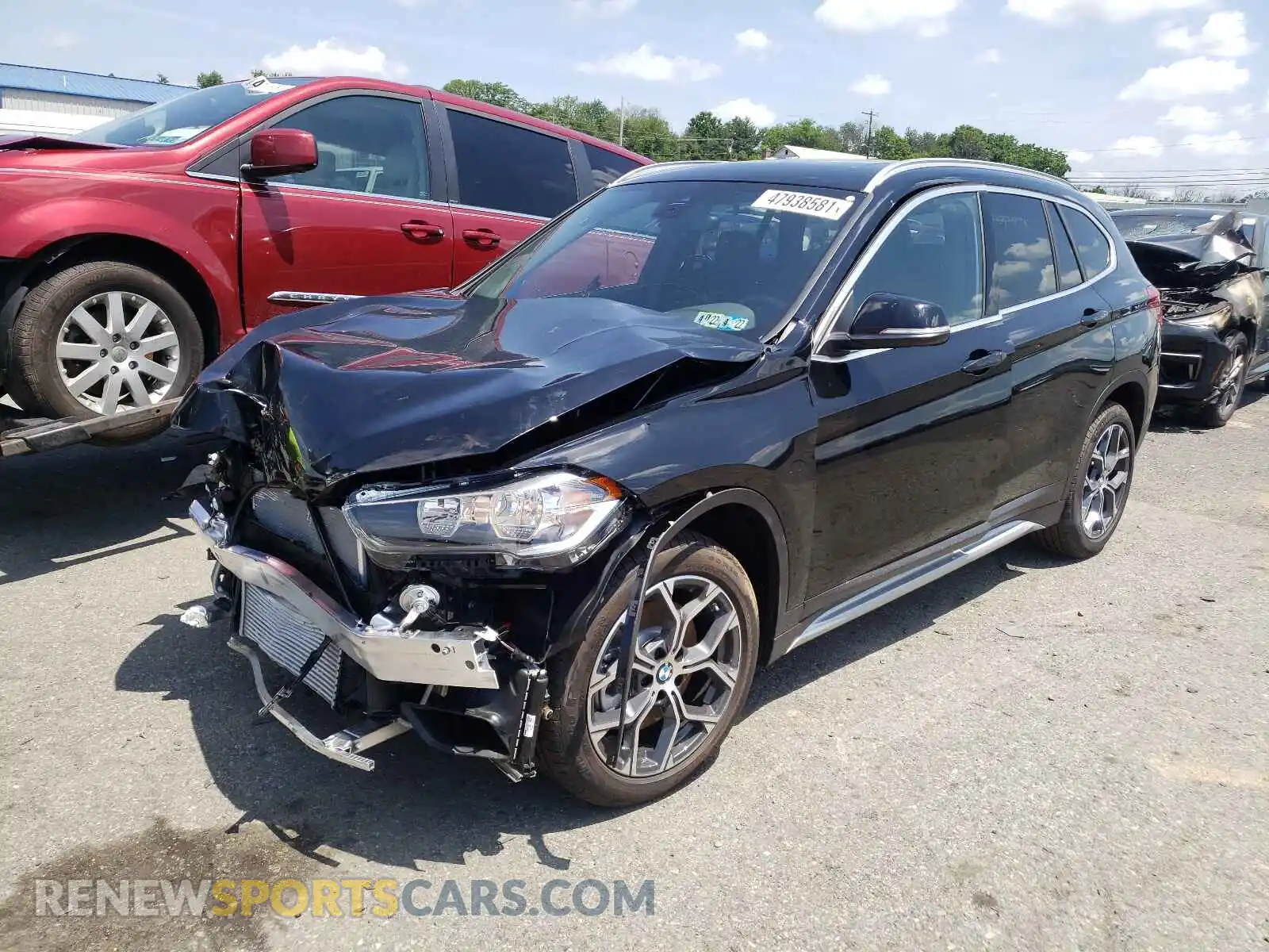 2 Photograph of a damaged car WBXJG9C01M5T57456 BMW X1 2021