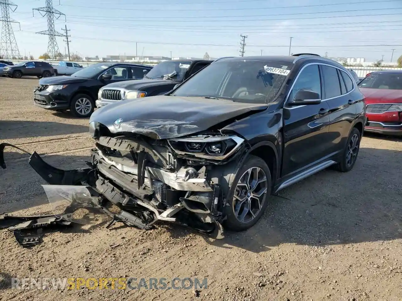 1 Photograph of a damaged car WBXJG9C04M5T64482 BMW X1 2021