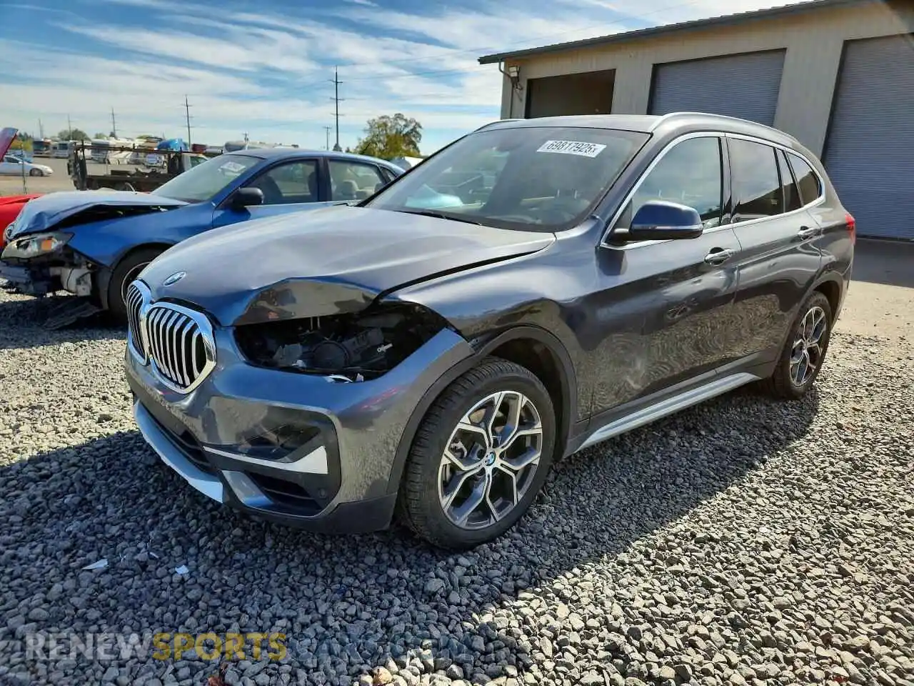1 Фотография поврежденного автомобиля WBXJG9C07M5S83704 BMW X1 2021