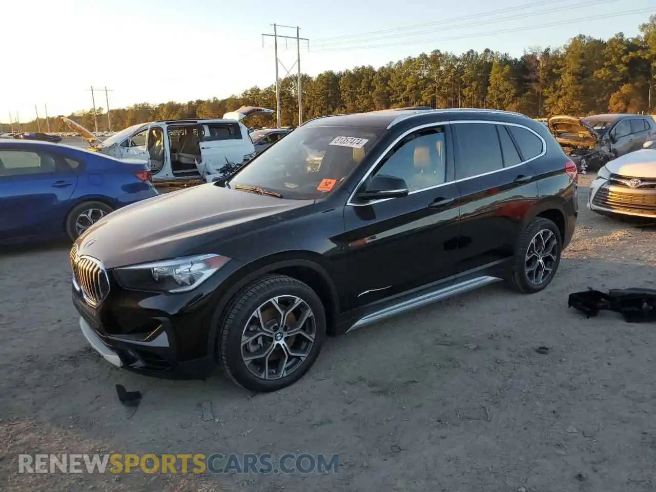 1 Photograph of a damaged car WBXJG9C07M5T06155 BMW X1 2021