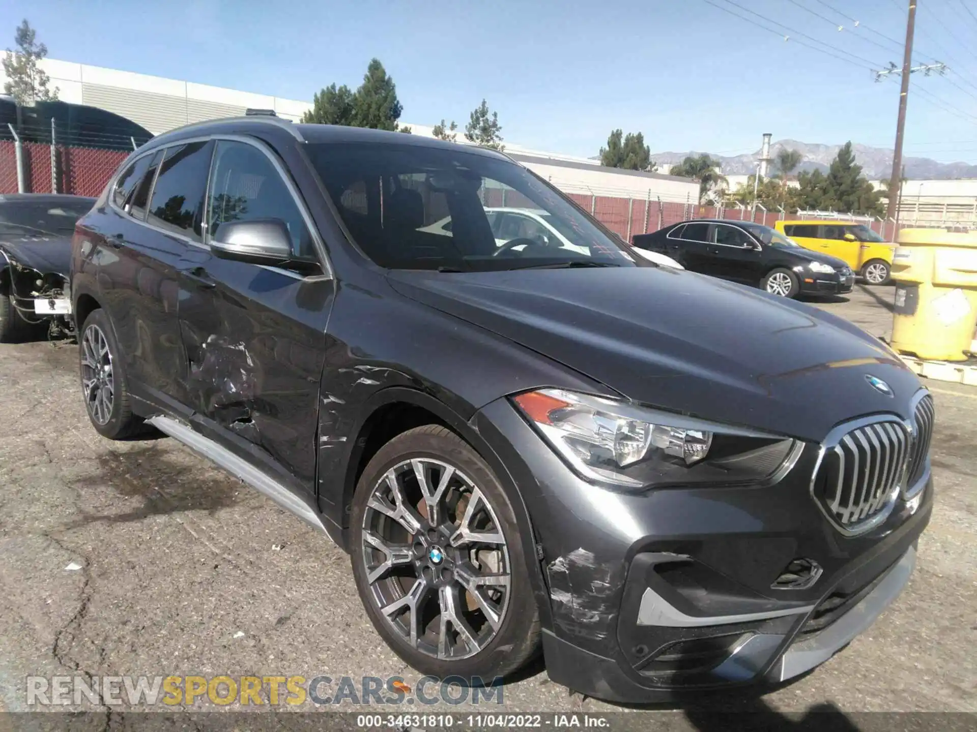 1 Photograph of a damaged car WBXJG9C08M5S77491 BMW X1 2021