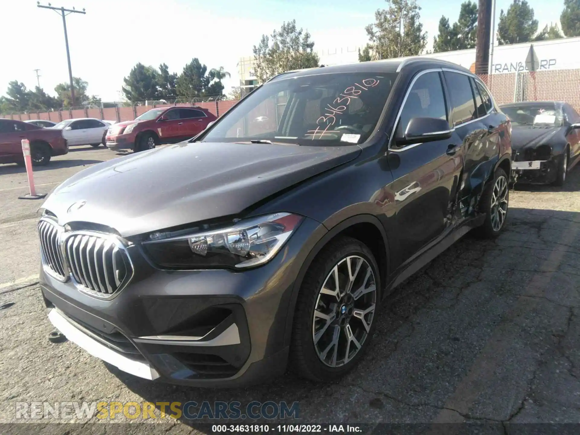 2 Photograph of a damaged car WBXJG9C08M5S77491 BMW X1 2021