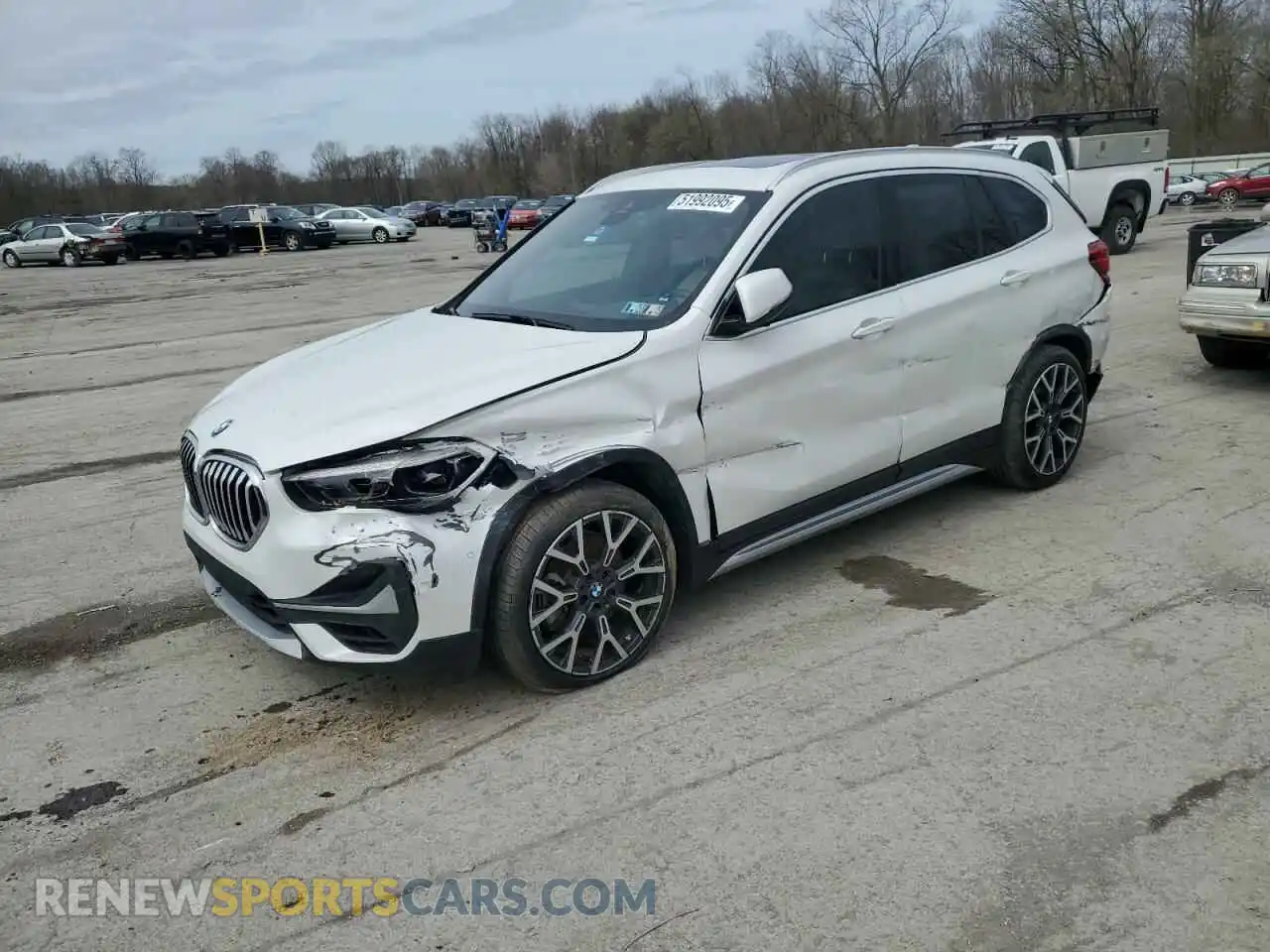 1 Photograph of a damaged car WBXJG9C09M3M72494 BMW X1 2021