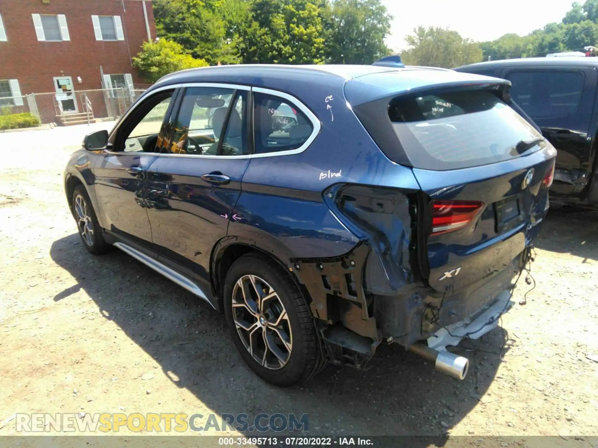 3 Photograph of a damaged car WBXJG9C09M5S22838 BMW X1 2021