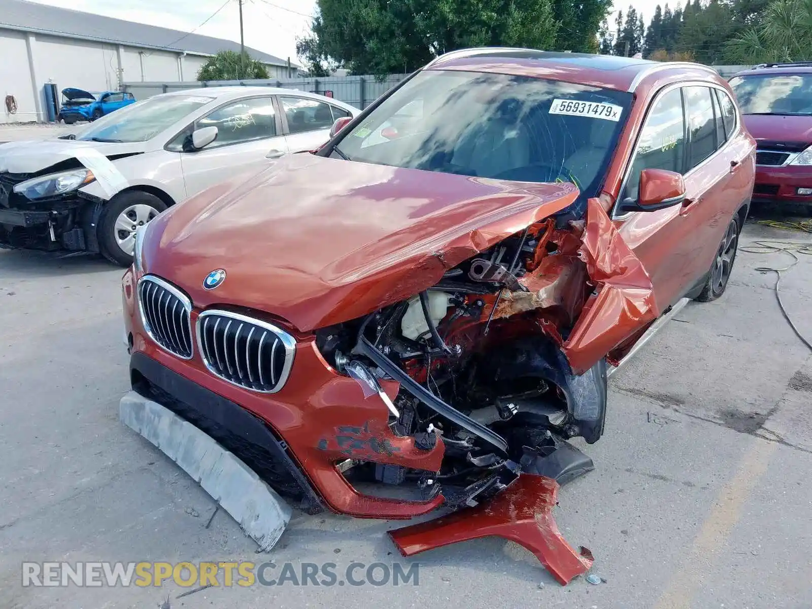 2 Photograph of a damaged car WBXHT3C33J5K26073 BMW X1 XDRIVE2 2018