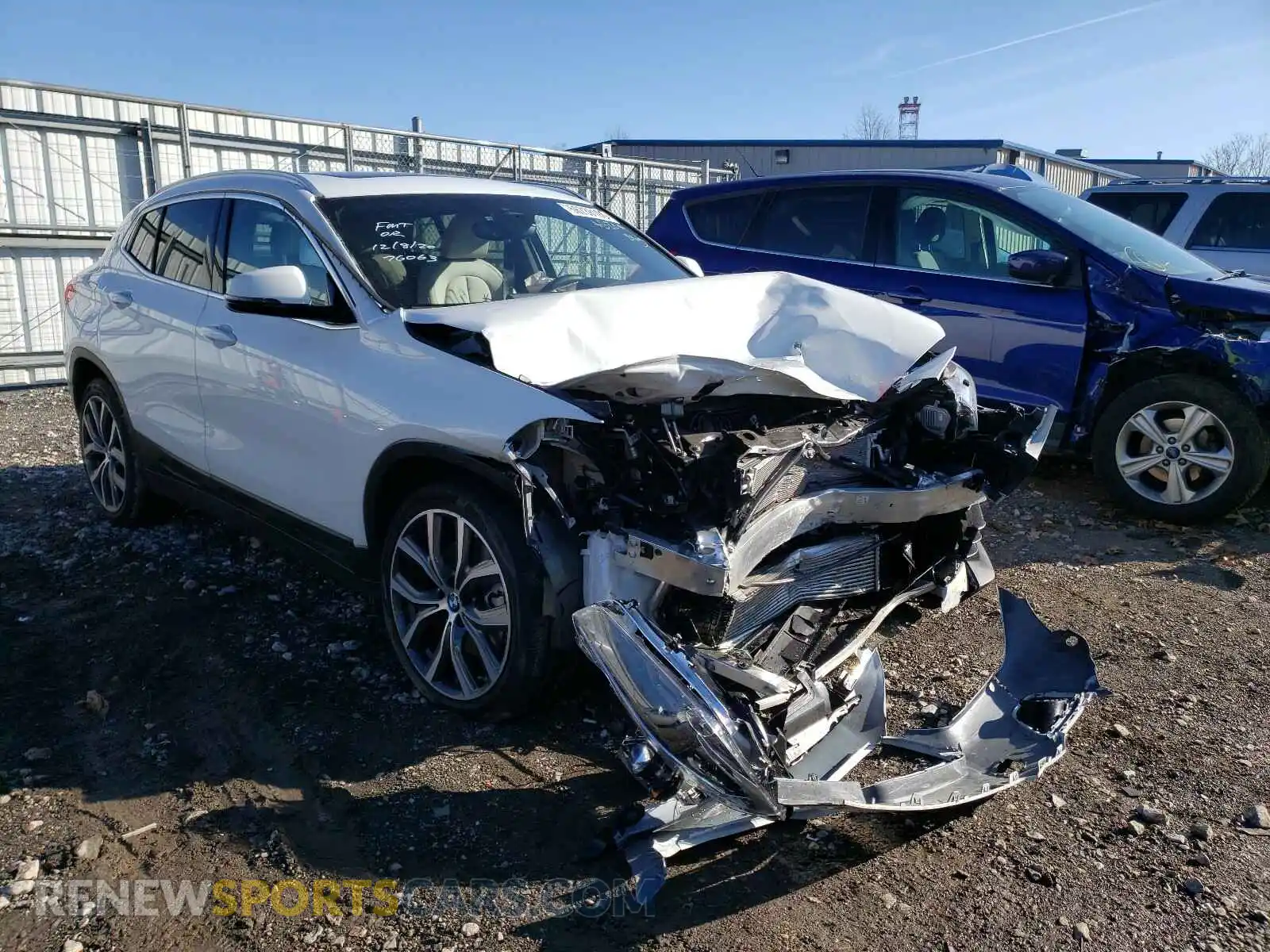 1 Photograph of a damaged car WBXYJ1C09L5P42814 BMW X2 2020