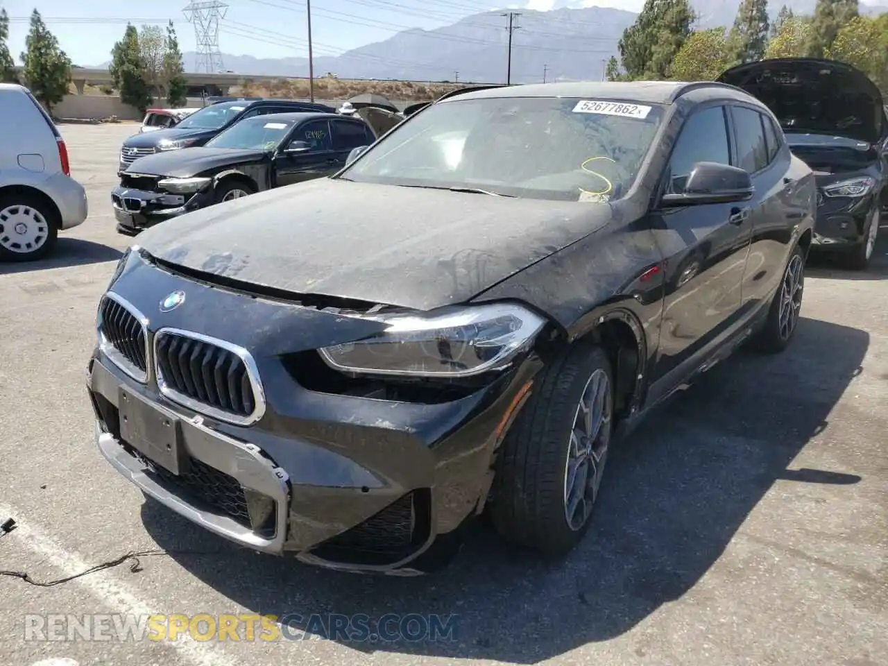 2 Photograph of a damaged car WBXYH9C03M5S21342 BMW X2 2021