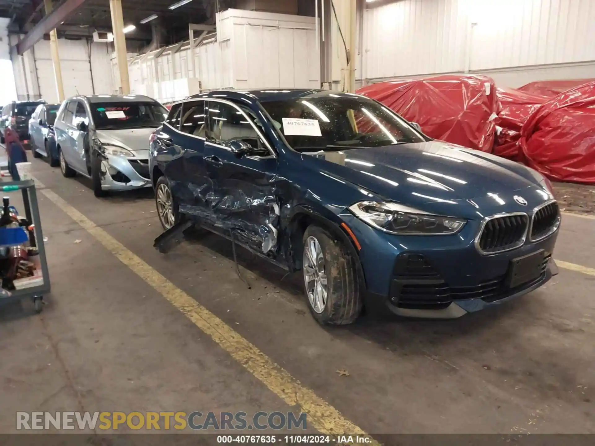 1 Photograph of a damaged car WBXYJ1C09M5S79560 BMW X2 2021