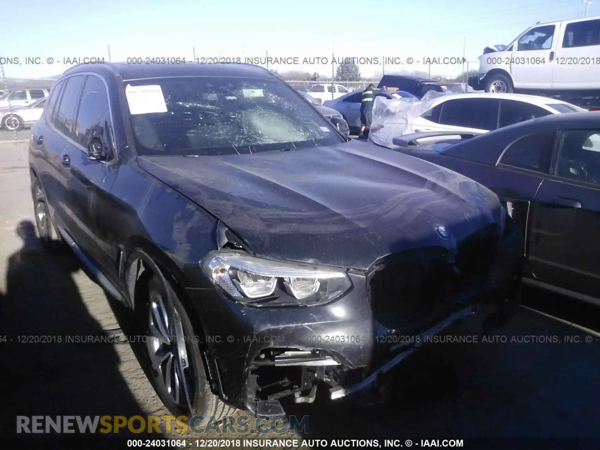 1 Photograph of a damaged car 5UXTR7C50KLE93927 BMW X3 2019