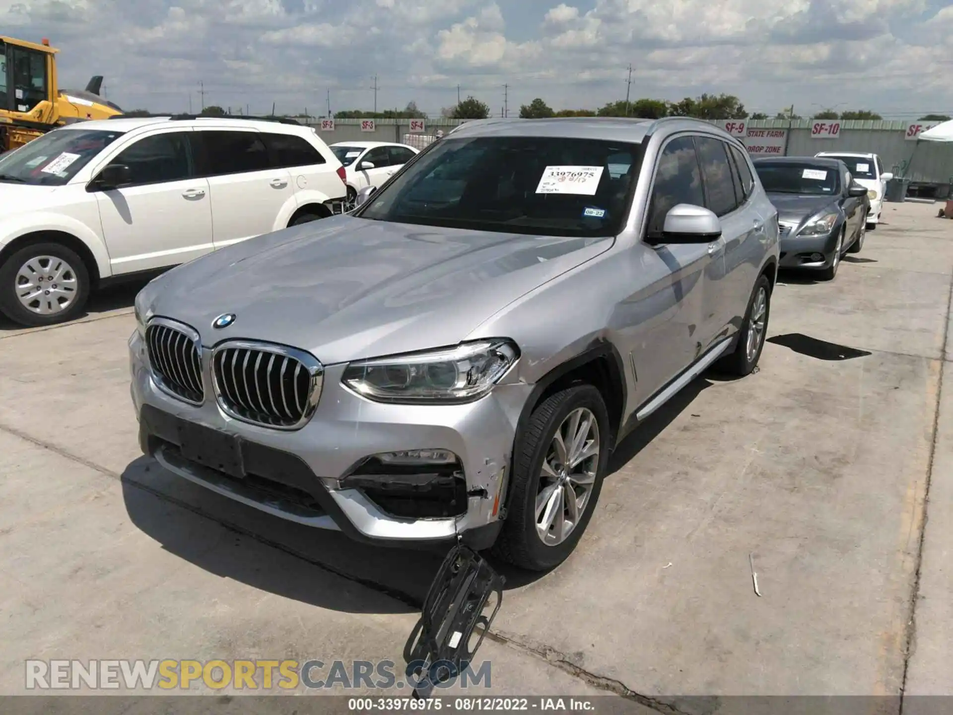 2 Photograph of a damaged car 5UXTR7C50KLF35576 BMW X3 2019