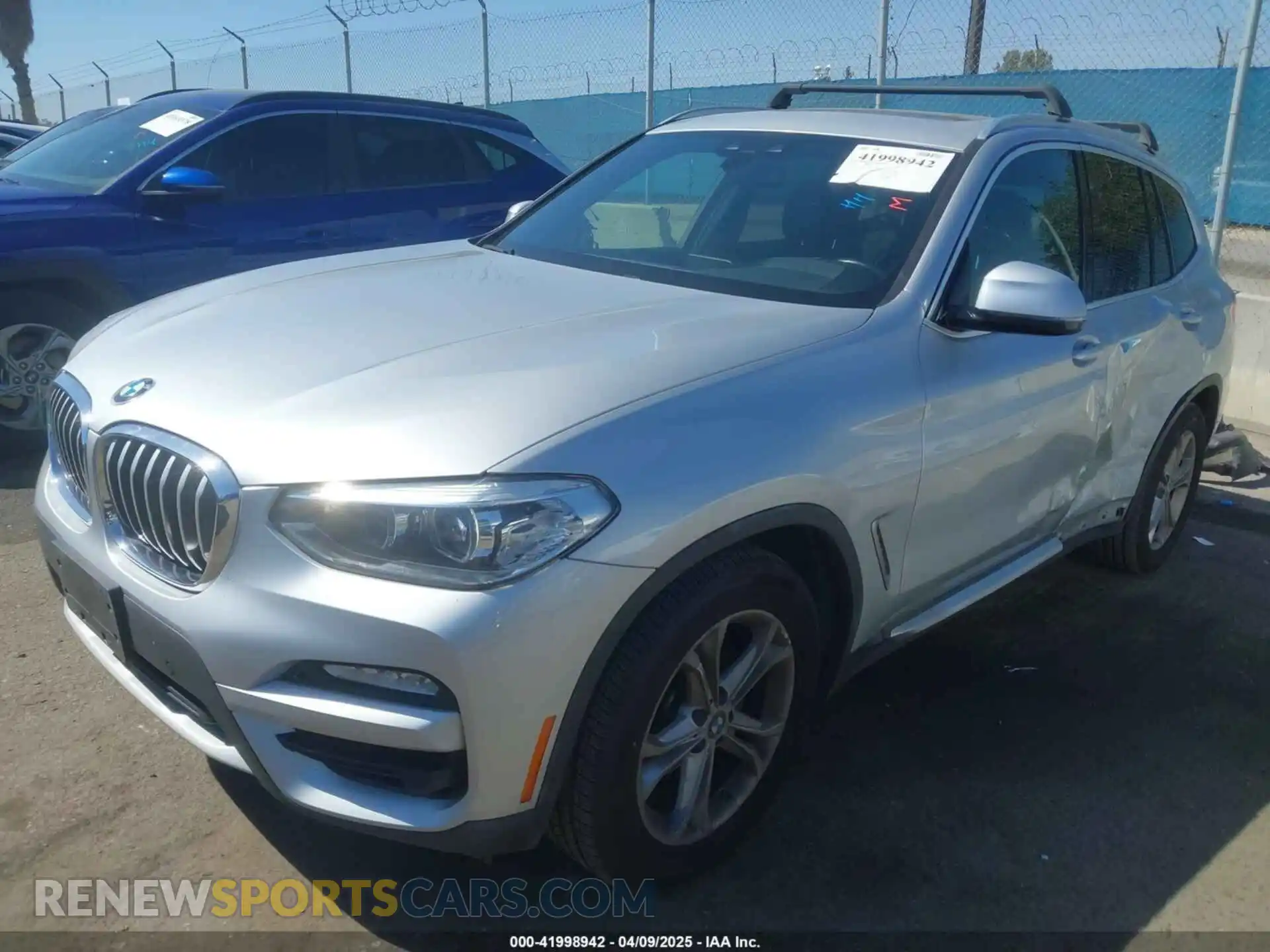 2 Photograph of a damaged car 5UXTR7C50KLR47364 BMW X3 2019