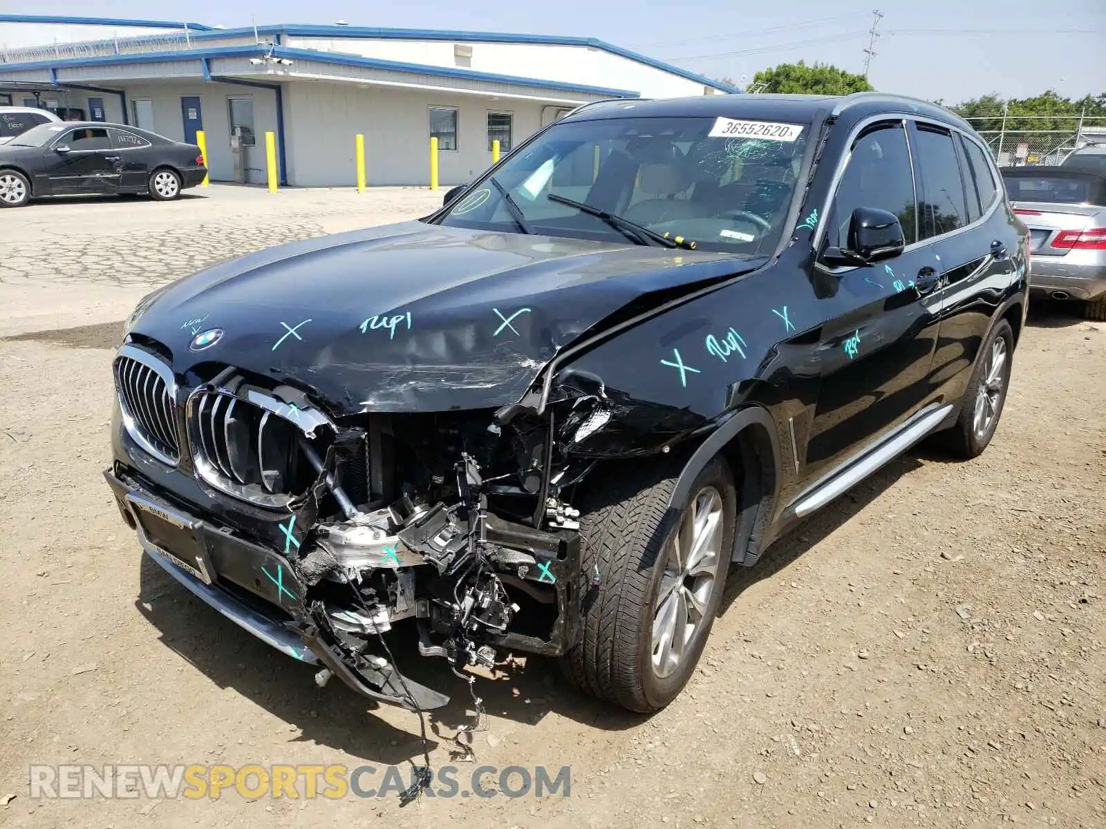 2 Photograph of a damaged car 5UXTR7C50KLR49471 BMW X3 2019
