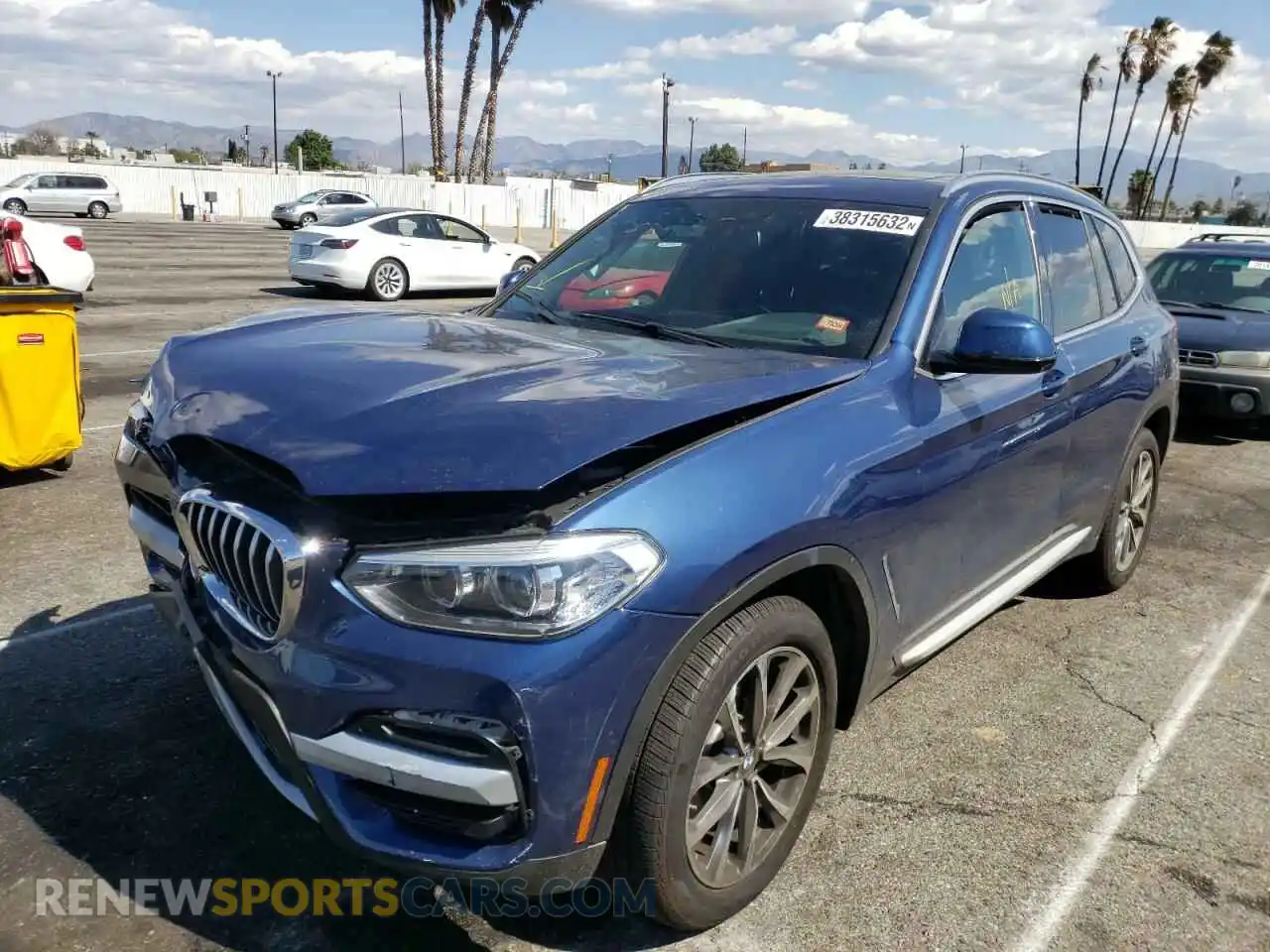 2 Фотография поврежденного автомобиля 5UXTR7C51KLR48314 BMW X3 2019