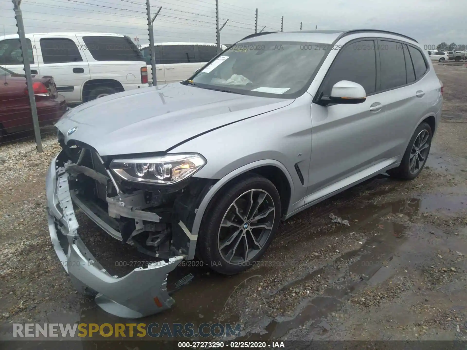 2 Photograph of a damaged car 5UXTR7C52KLF24272 BMW X3 2019