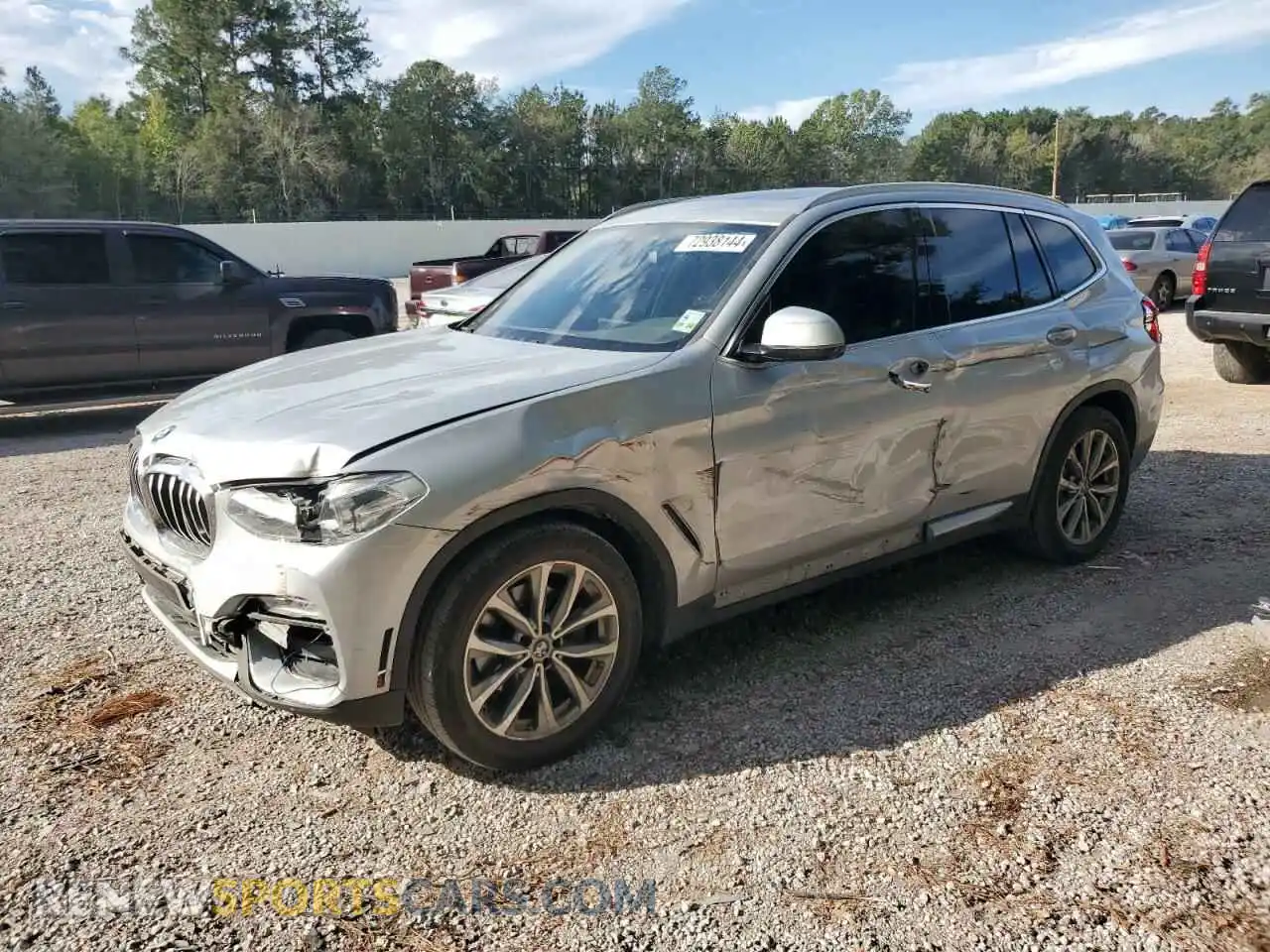 1 Photograph of a damaged car 5UXTR7C52KLF30587 BMW X3 2019
