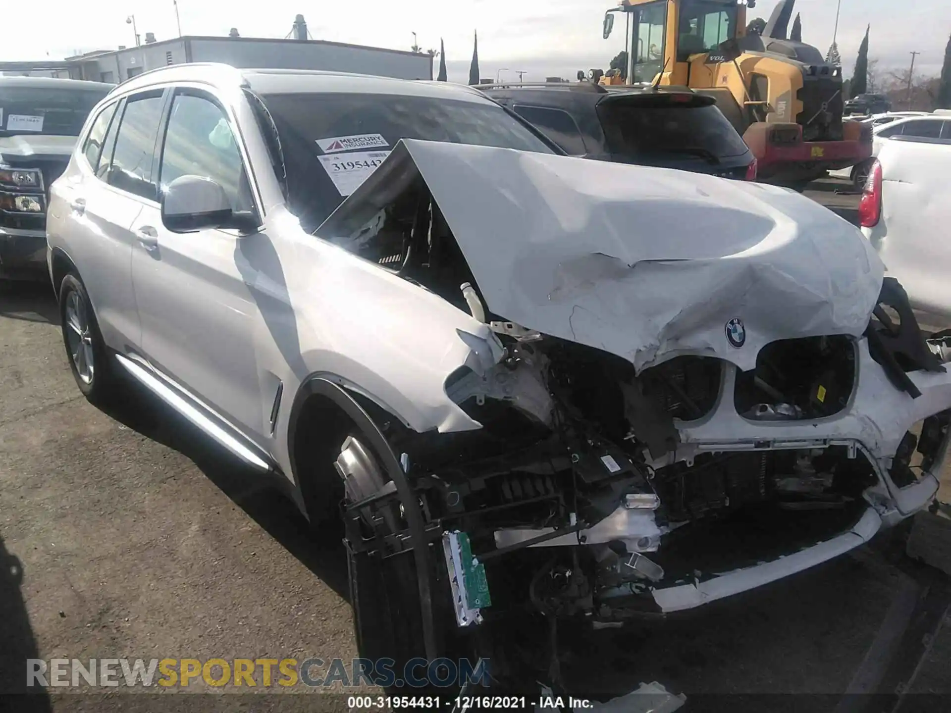 1 Photograph of a damaged car 5UXTR7C52KLR47432 BMW X3 2019