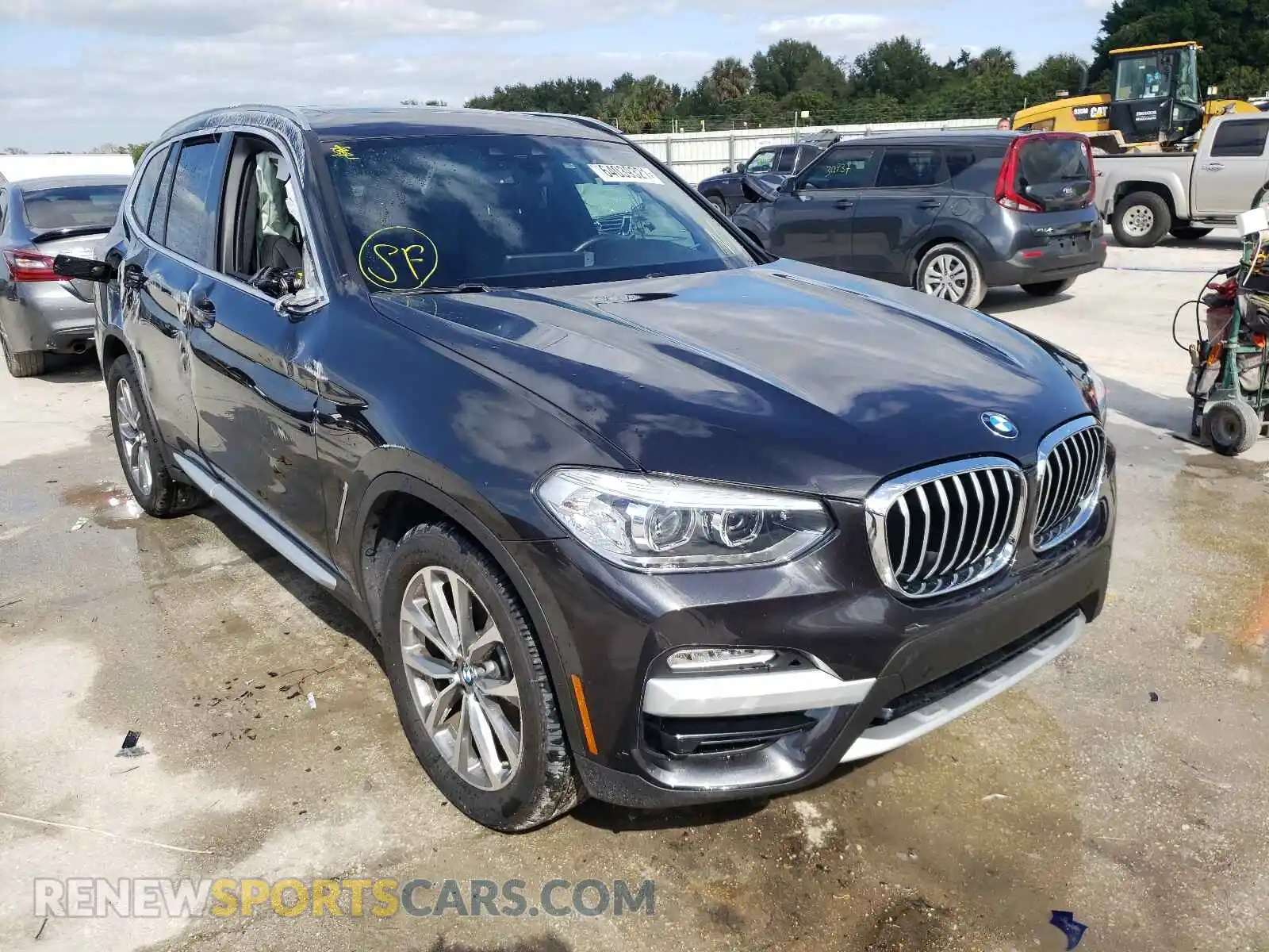 1 Photograph of a damaged car 5UXTR7C52KLR49875 BMW X3 2019