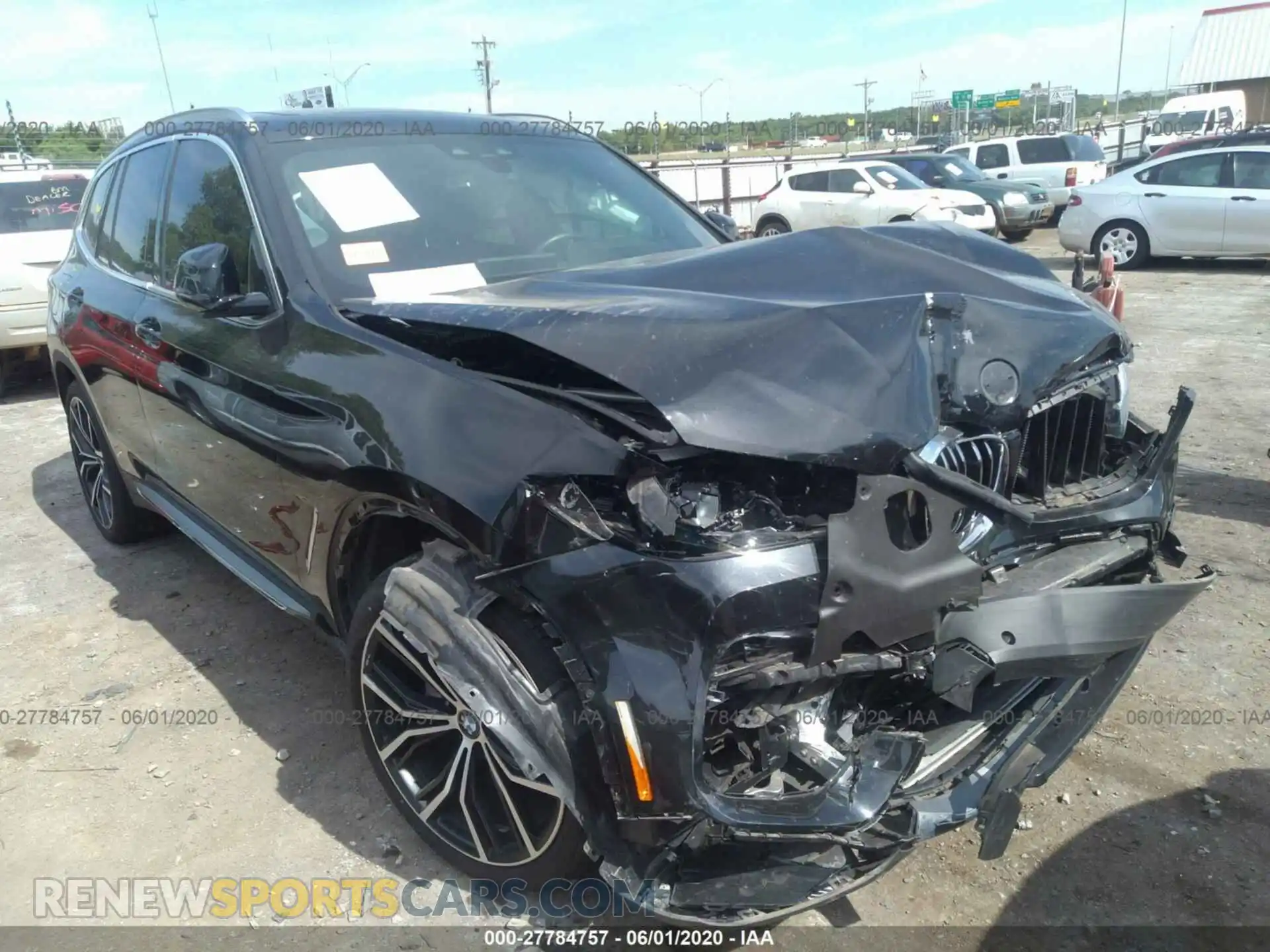 1 Photograph of a damaged car 5UXTR7C53KLE93615 BMW X3 2019