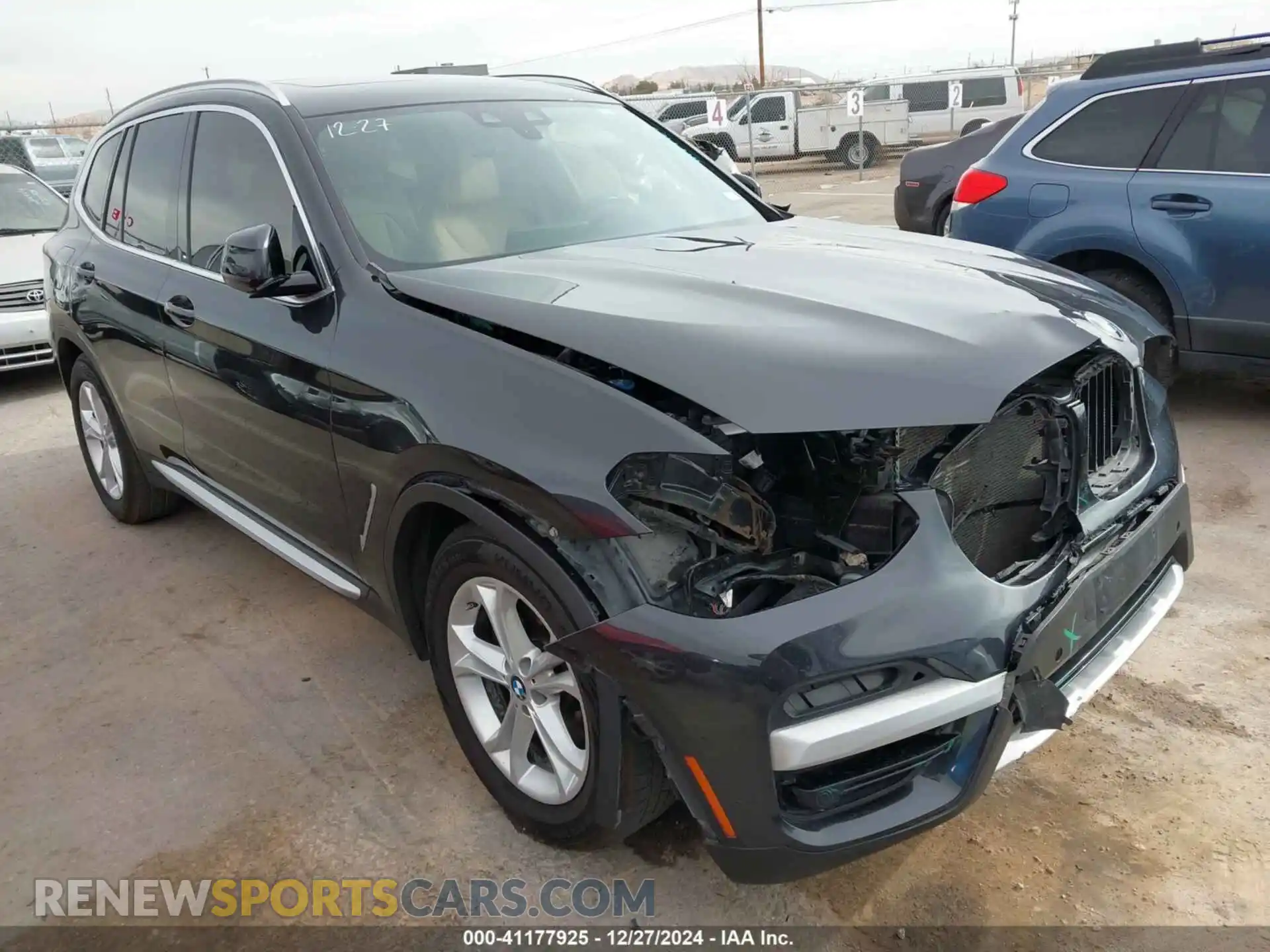 1 Photograph of a damaged car 5UXTR7C53KLF24197 BMW X3 2019