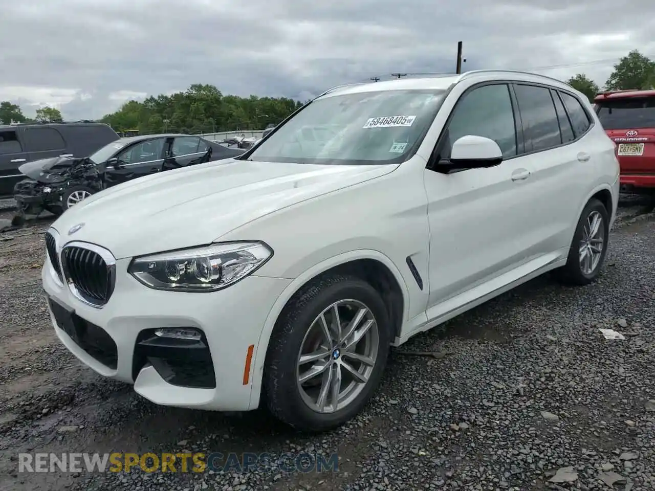 1 Photograph of a damaged car 5UXTR7C53KLF27519 BMW X3 2019