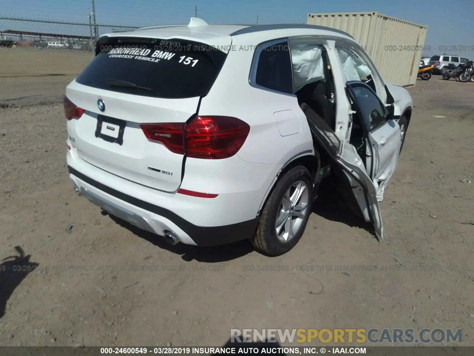 4 Photograph of a damaged car 5UXTR7C53KLF31022 BMW X3 2019