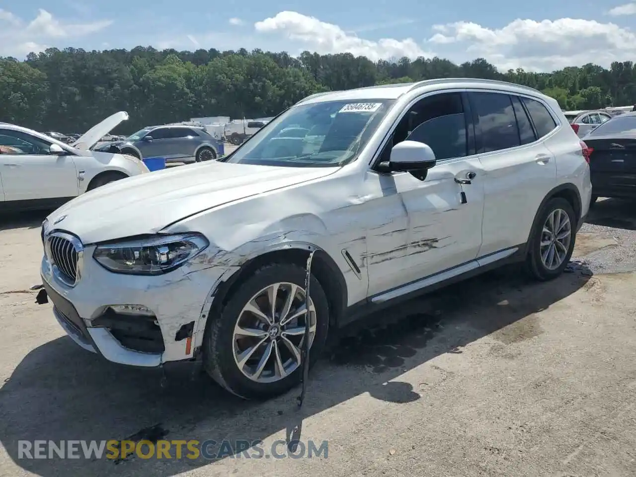 1 Photograph of a damaged car 5UXTR7C53KLR50744 BMW X3 2019