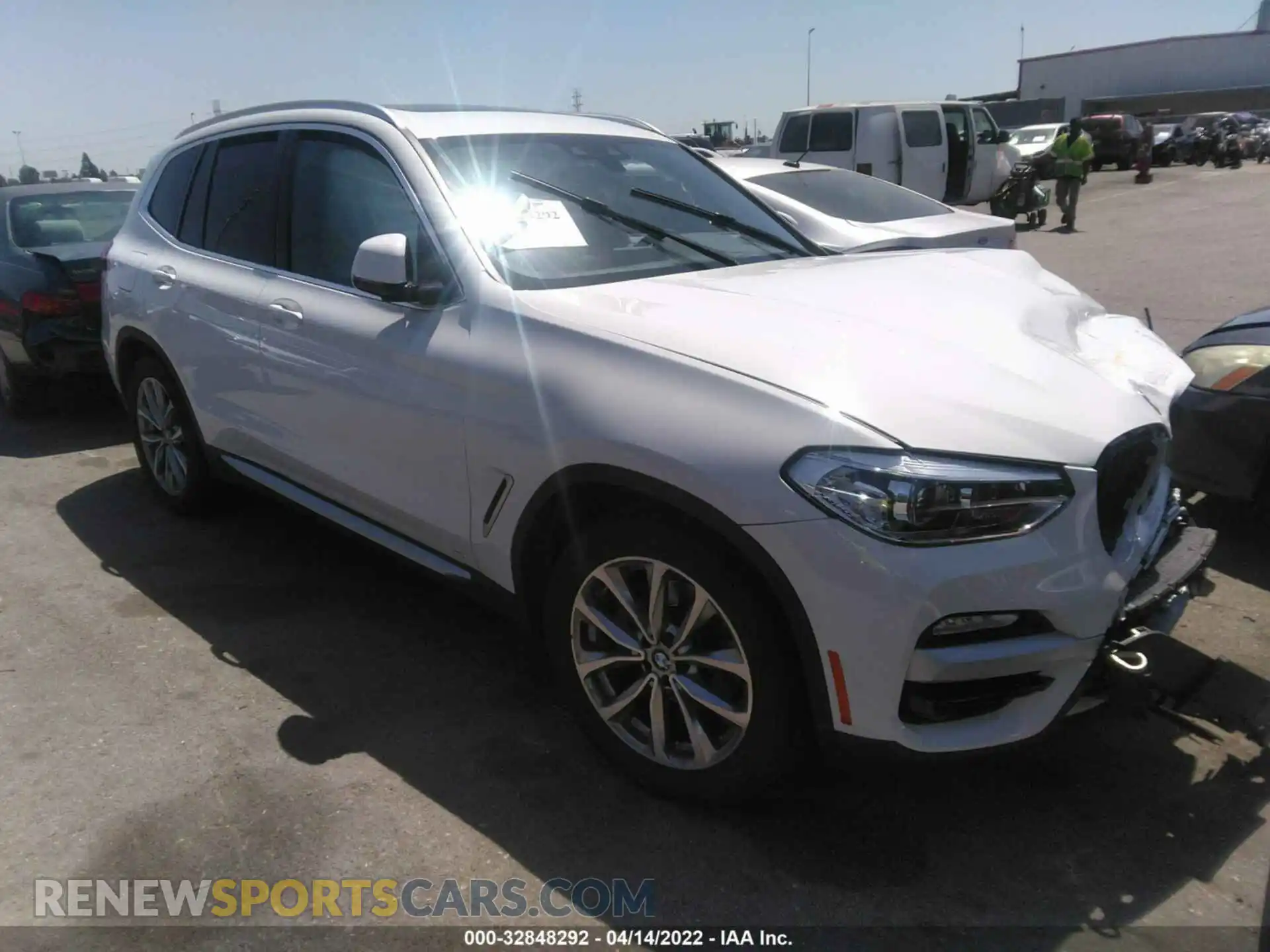 1 Photograph of a damaged car 5UXTR7C54KLE94238 BMW X3 2019