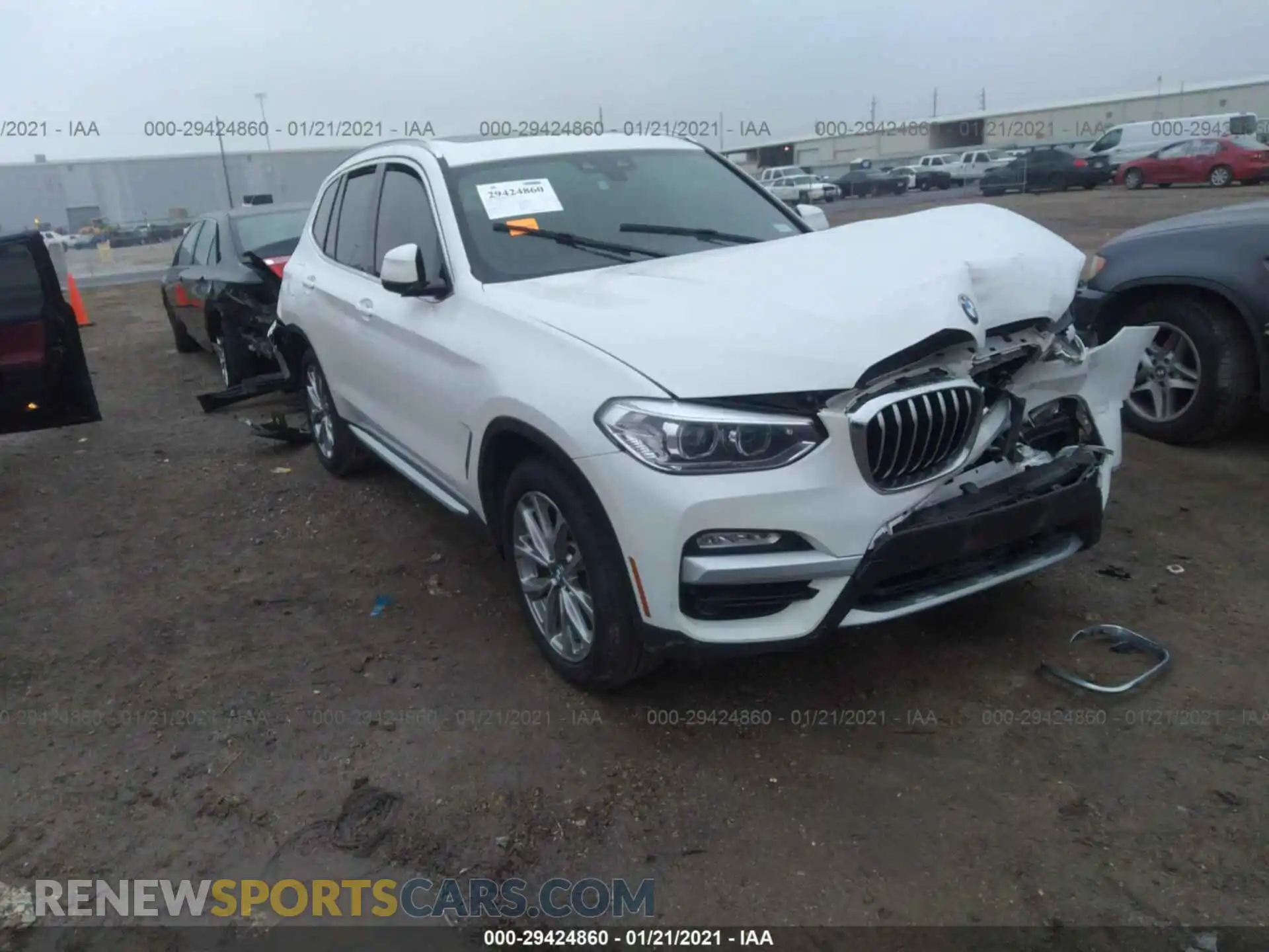1 Photograph of a damaged car 5UXTR7C54KLE97799 BMW X3 2019