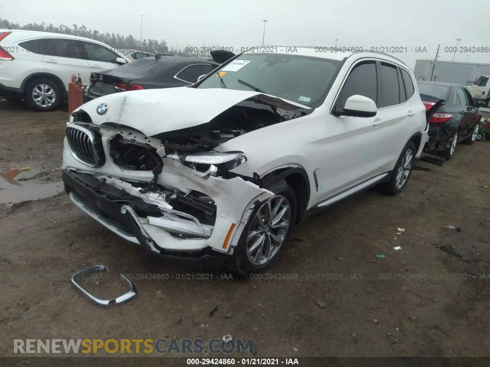 2 Photograph of a damaged car 5UXTR7C54KLE97799 BMW X3 2019