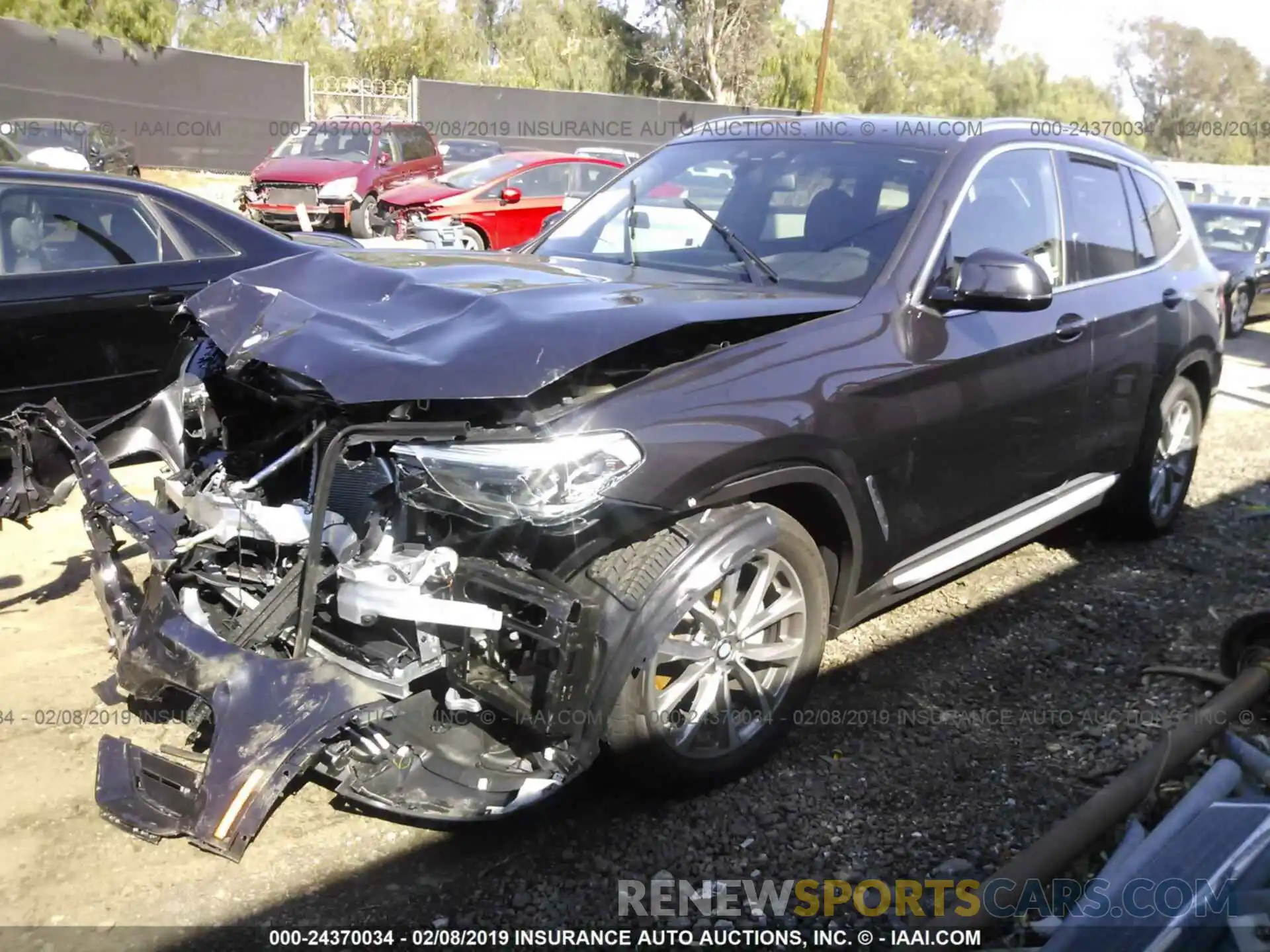 2 Photograph of a damaged car 5UXTR7C54KLF25231 BMW X3 2019