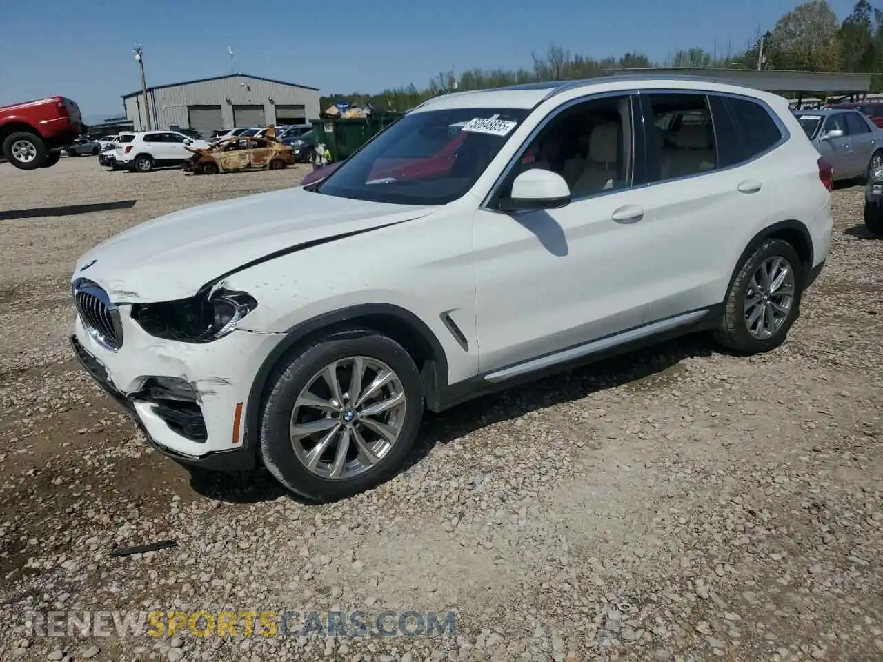 1 Фотография поврежденного автомобиля 5UXTR7C54KLF30218 BMW X3 2019