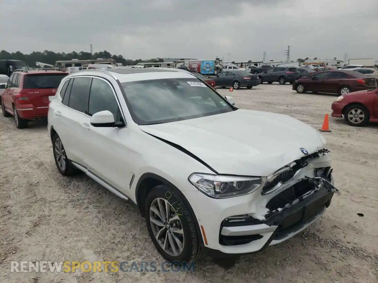 1 Photograph of a damaged car 5UXTR7C54KLF36519 BMW X3 2019